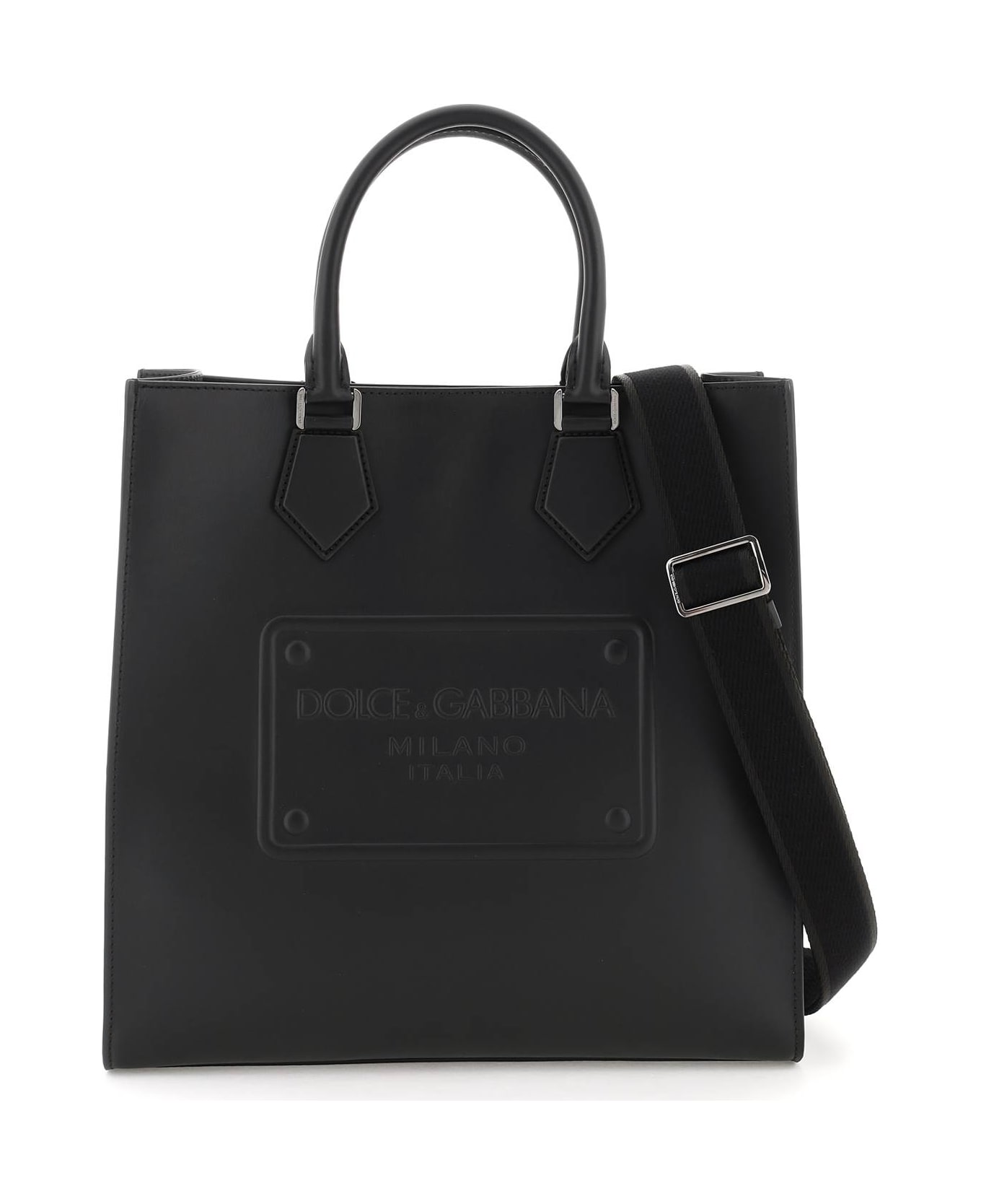 Dolce & Gabbana Leather Tote Bag - Black トートバッグ