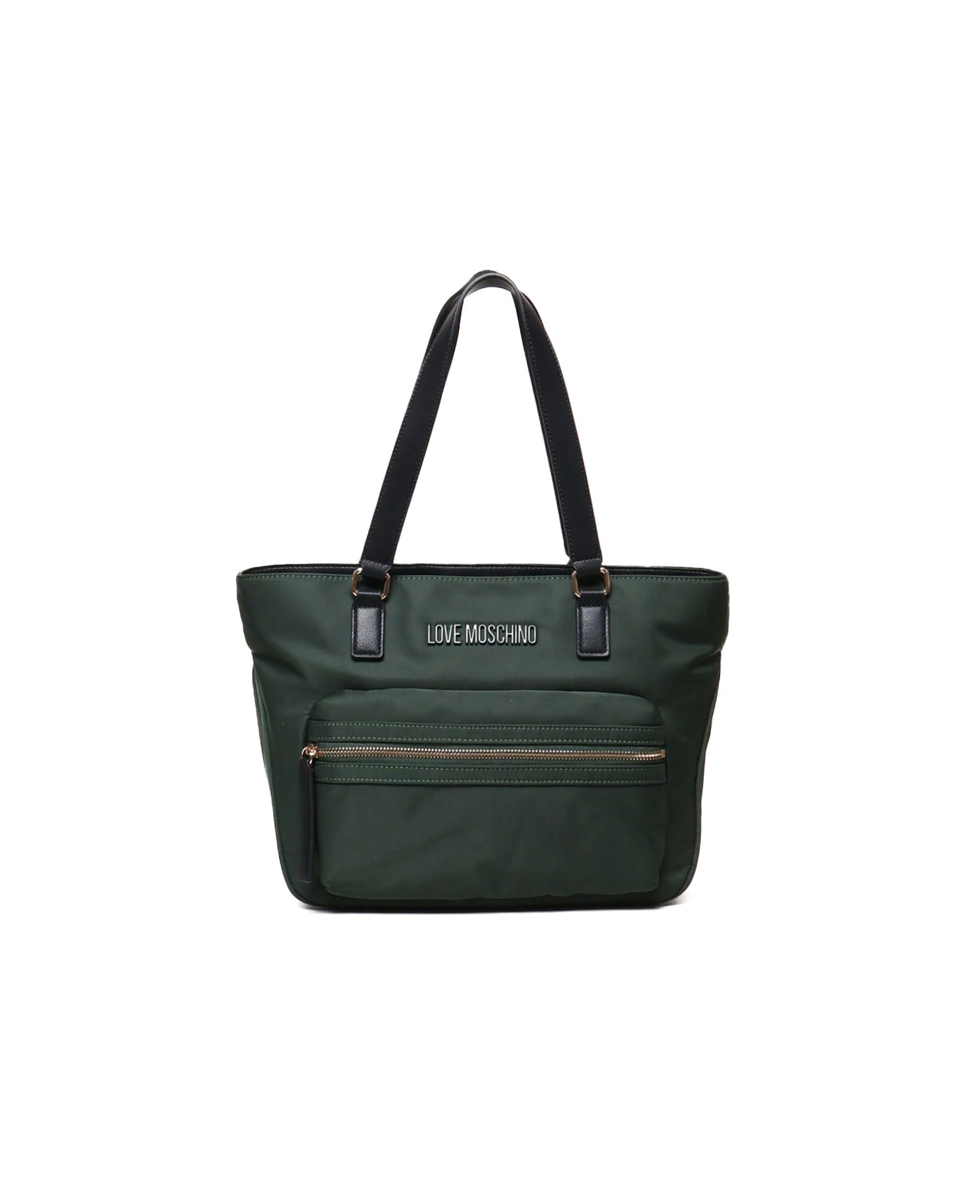 Love Moschino Nylon Tote Bag - Green