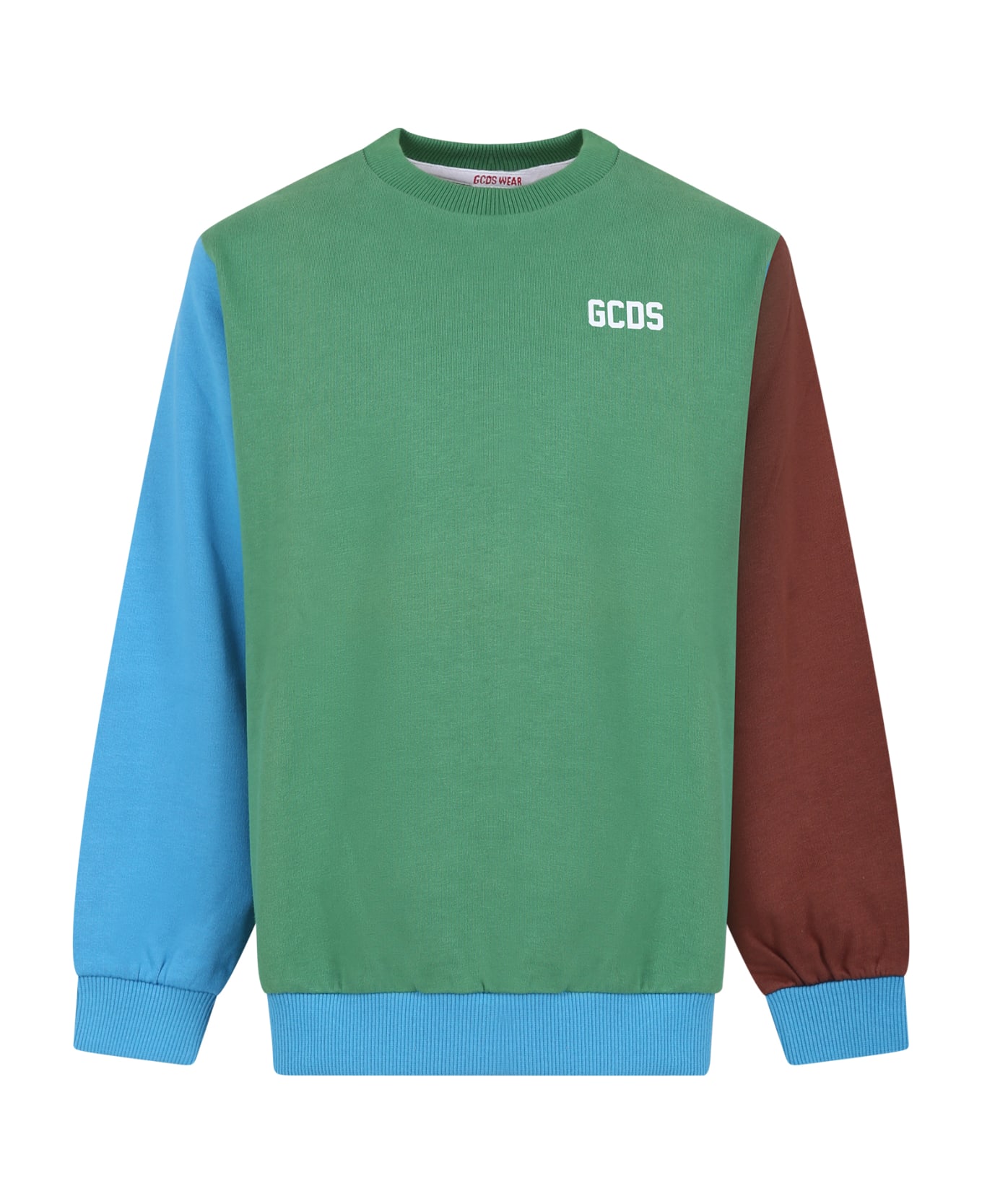 GCDS Mini Sweatshirt For Kids With Logo On The Back - Multicolor