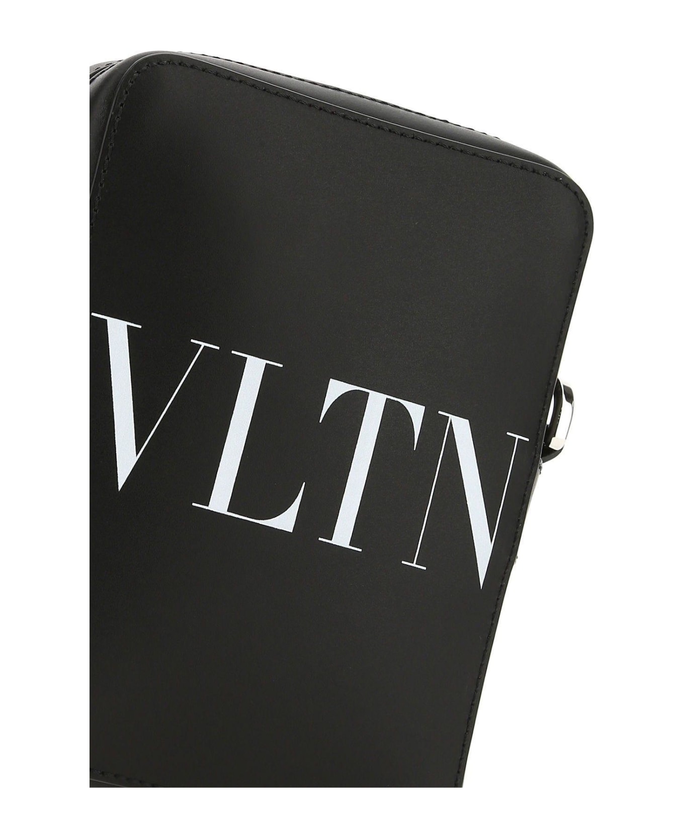 Valentino Garavani Black Leather Crossbody Bag - Black ショルダーバッグ