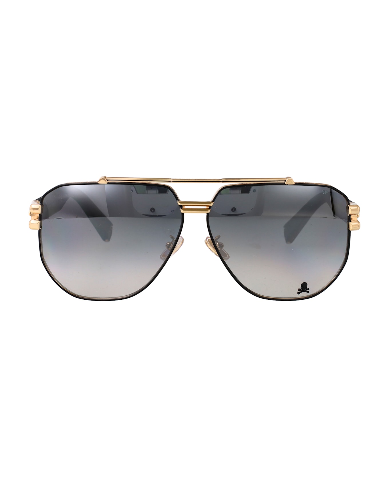 Philipp Plein Icon Sunglasses - ORO ROSE' LUCIDO C/PARTI NERO SEMILUCIDO