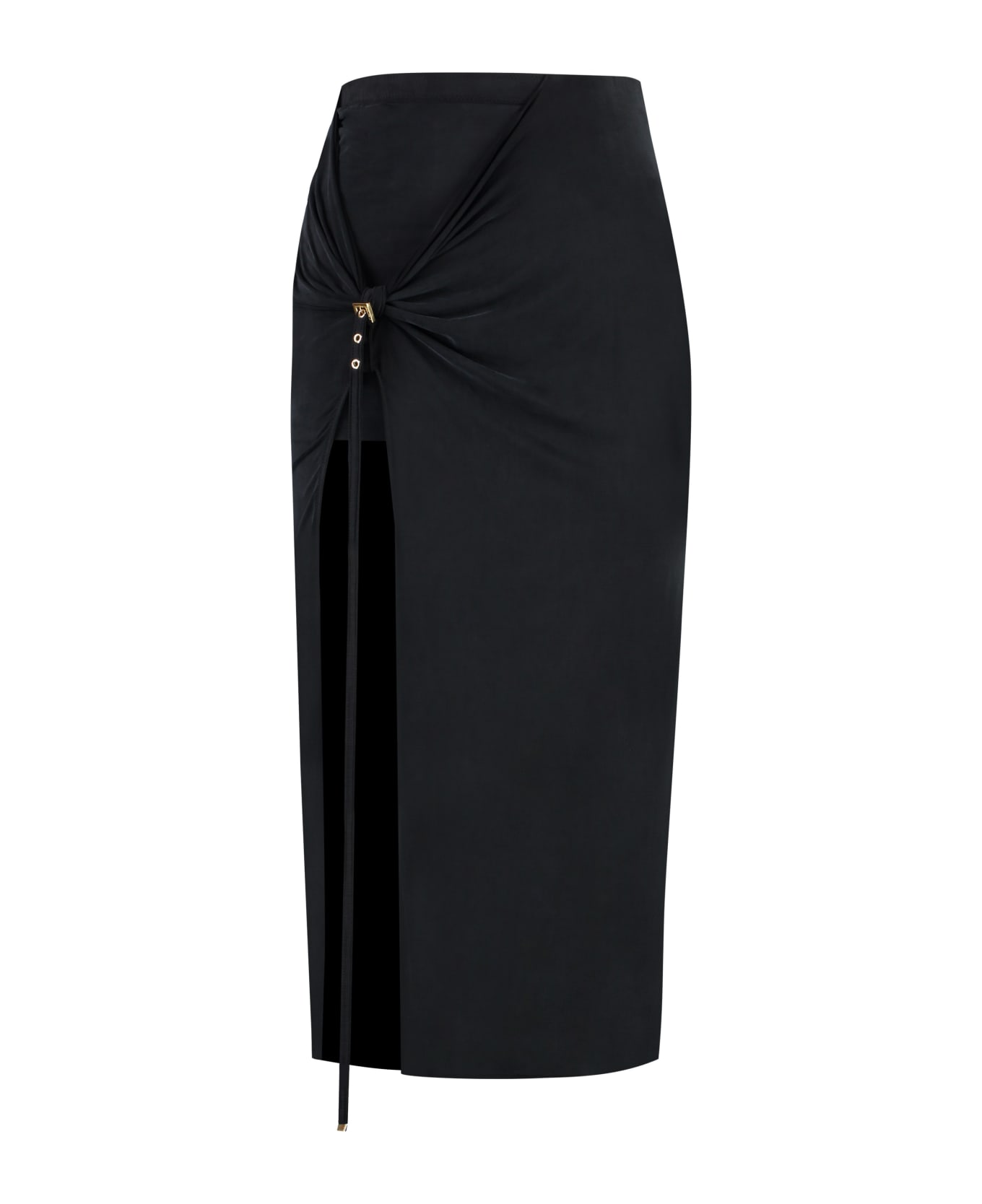 Jacquemus Pareo Croissant Midi Skirt - black スカート