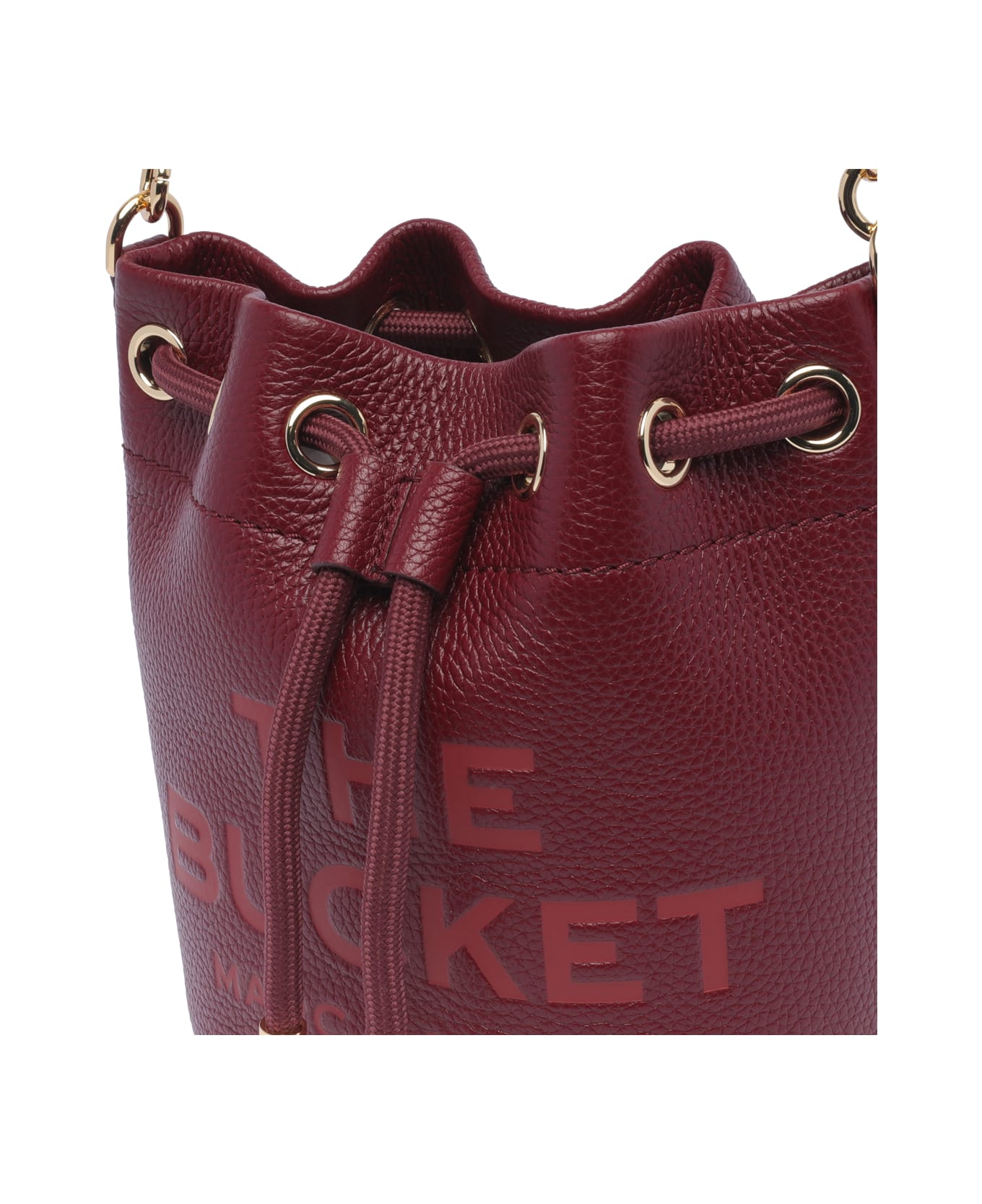 Marc Jacobs The Leather Bucket Bag Tote - Red
