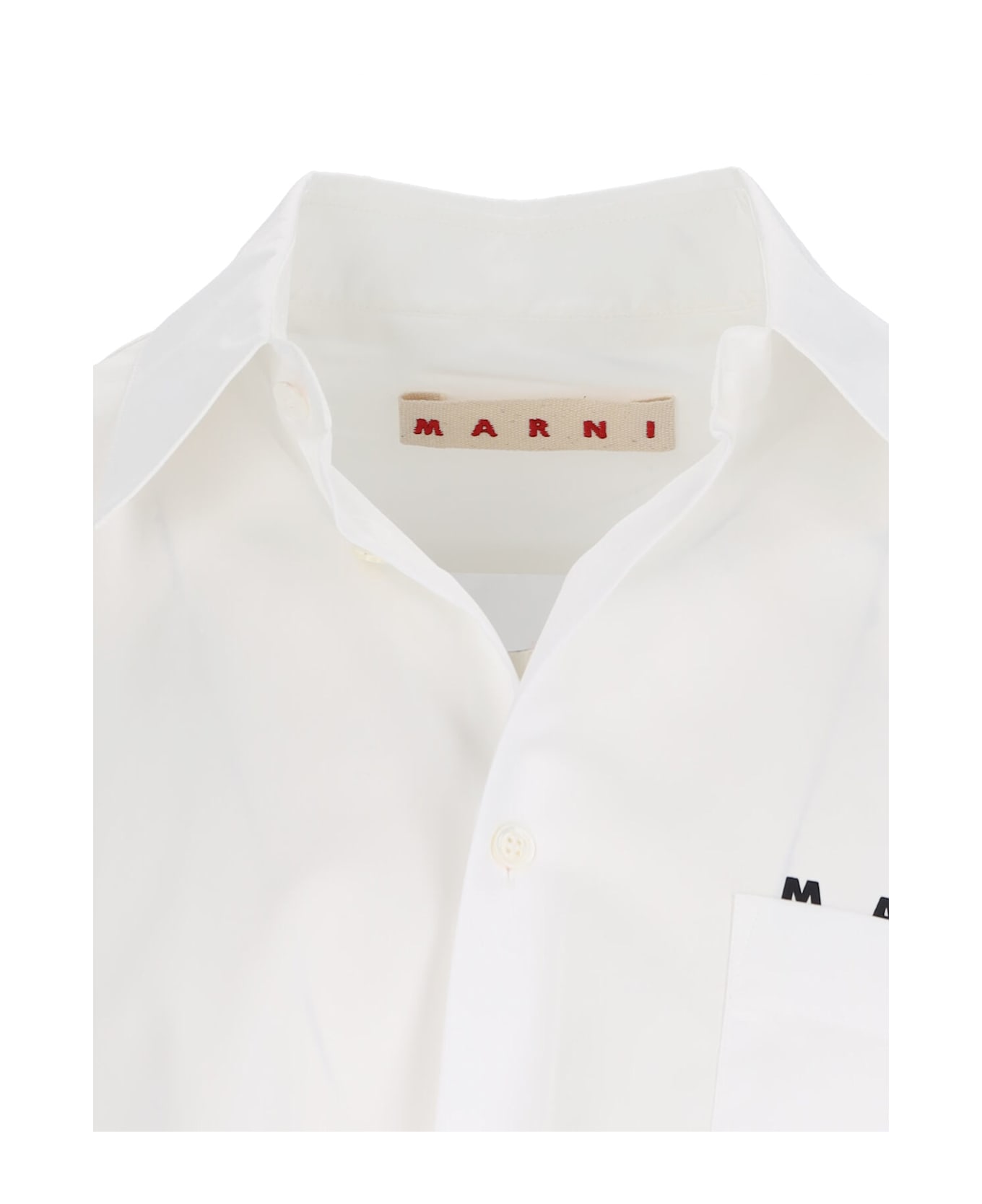 Marni Logo Shirt - LILY WHITE