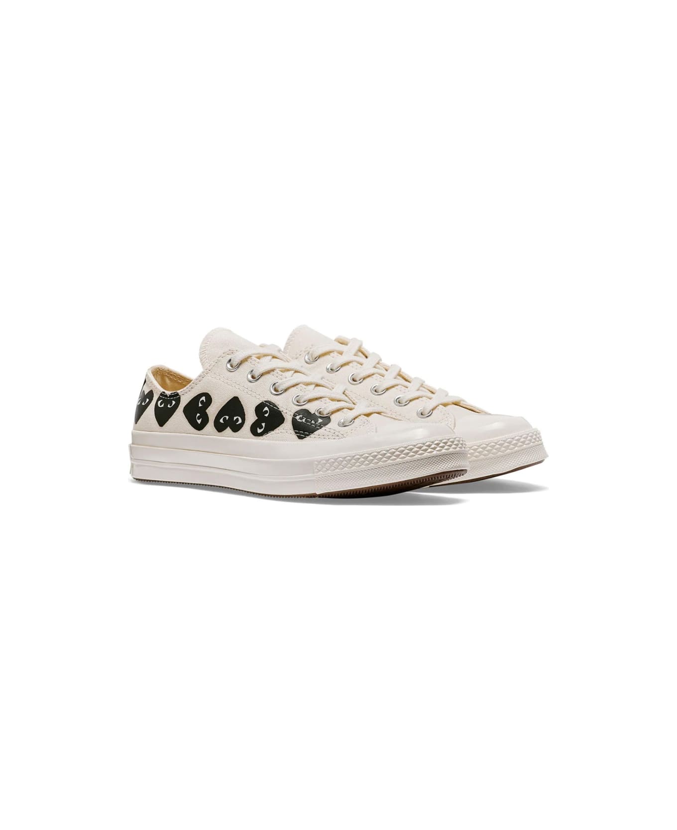 Comme des Garçons Play Sneaker "chuck 70 Multi Hearts" - WHITE
