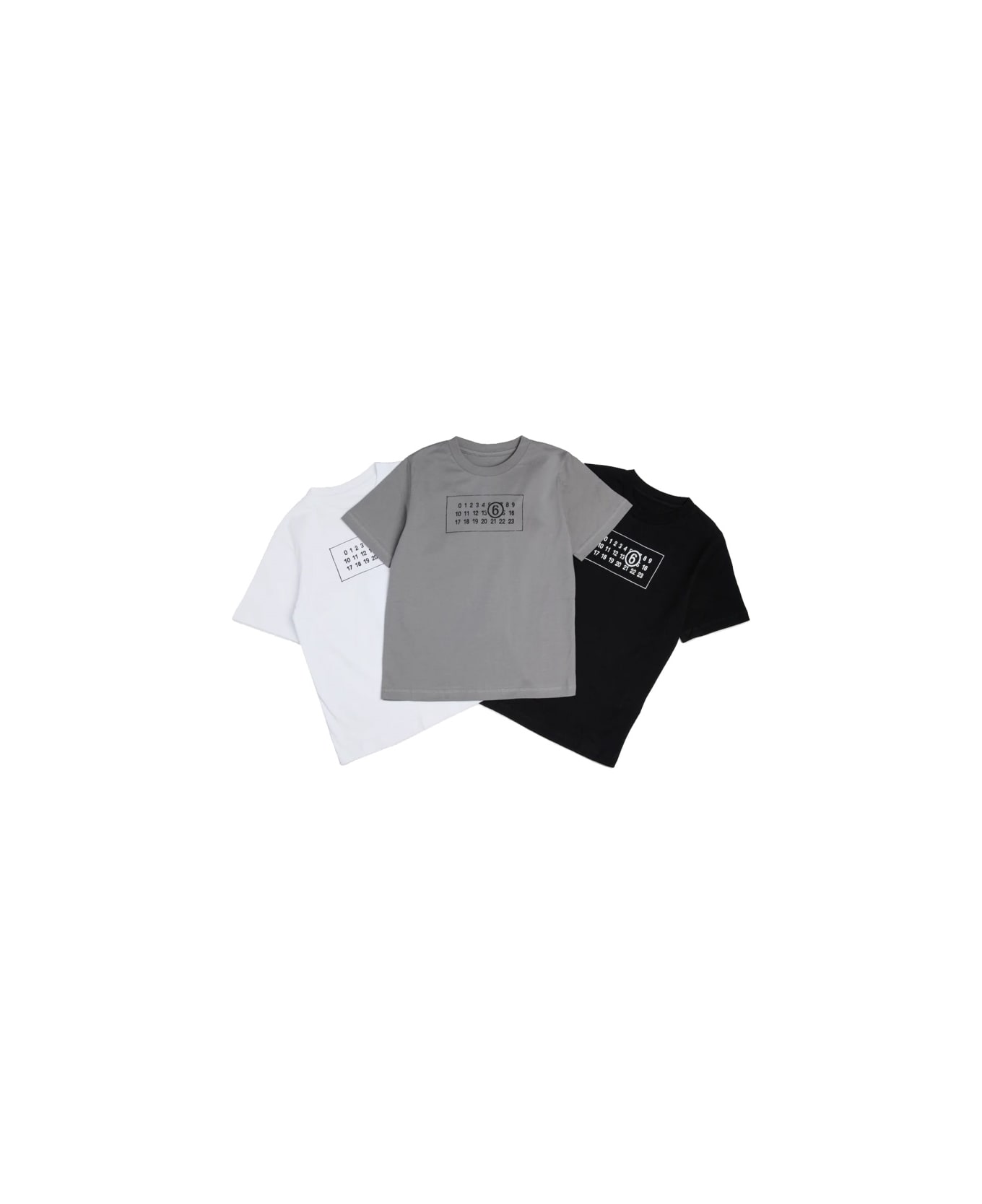 MM6 Maison Margiela Pack Three Logo T-shirts - MULTICOLOUR