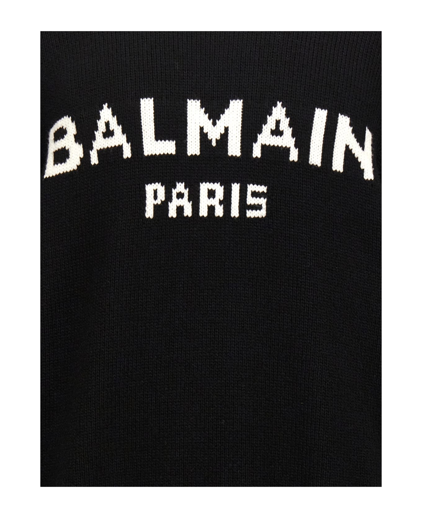 Balmain 'logo' Sweater - Eab Noir/blanc