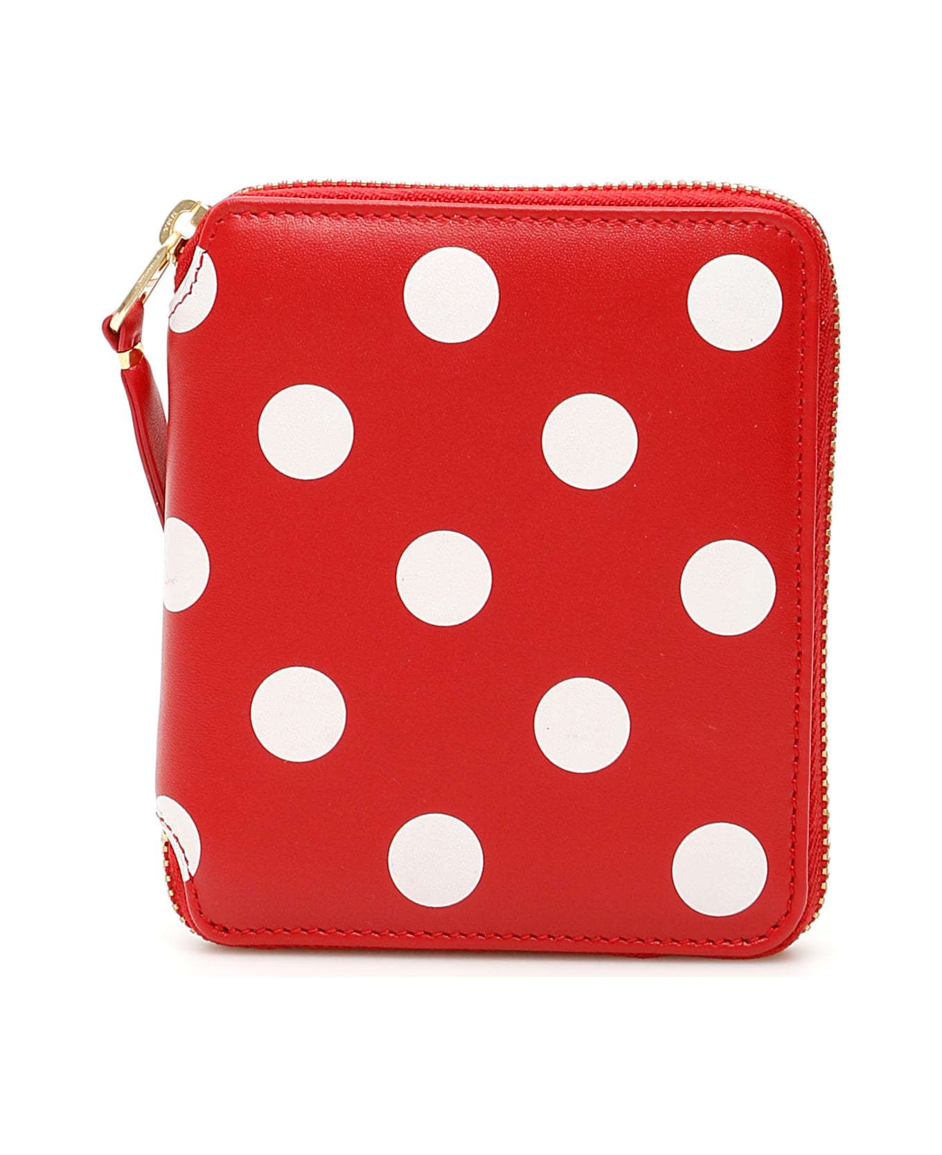 Comme des Garçons Wallet Polka Dot Zip-around Wallet - Red Red