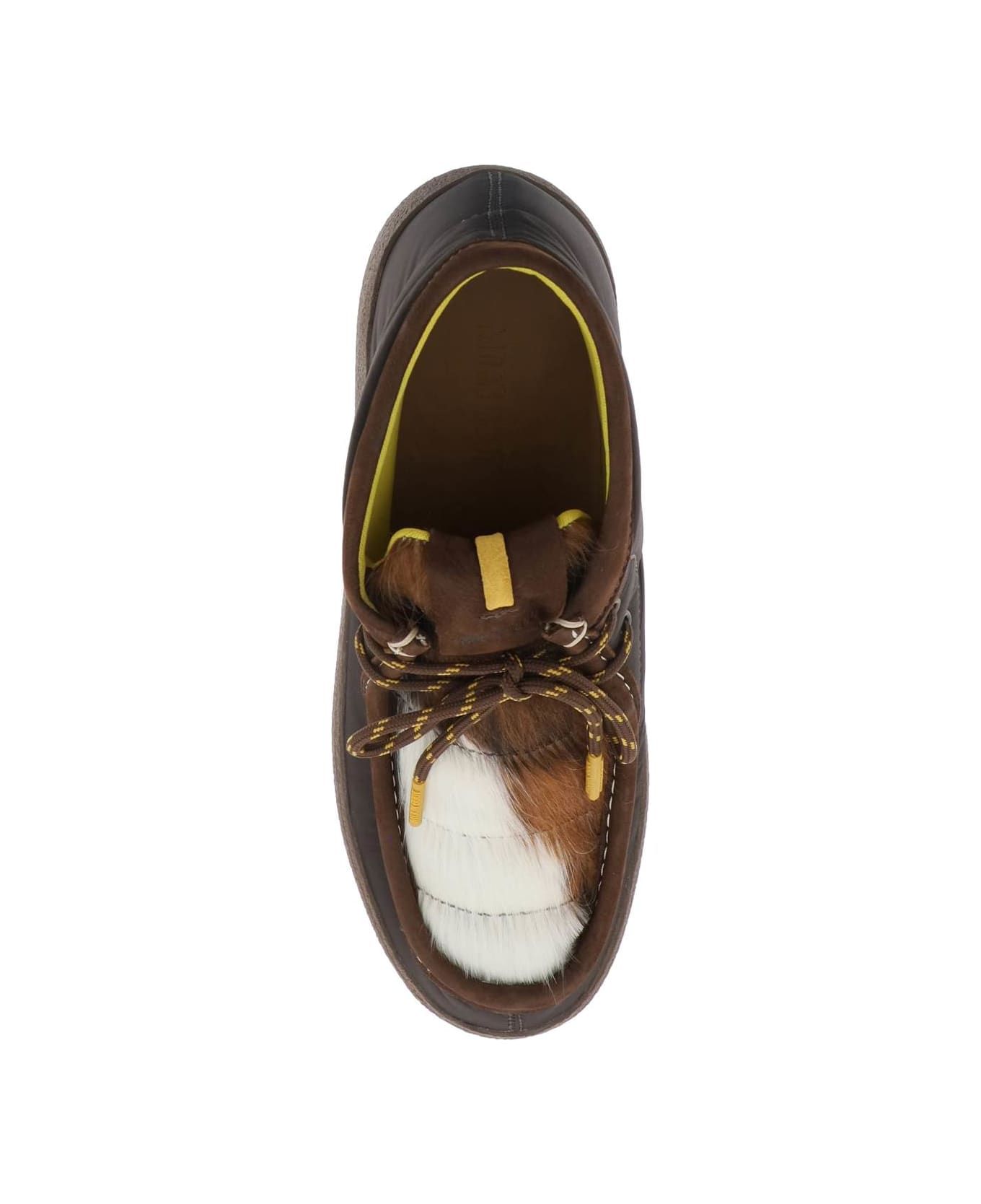 Moon Boot Mtrack Low Lace-ups - BROWN COW PRINT (White) ブーツ