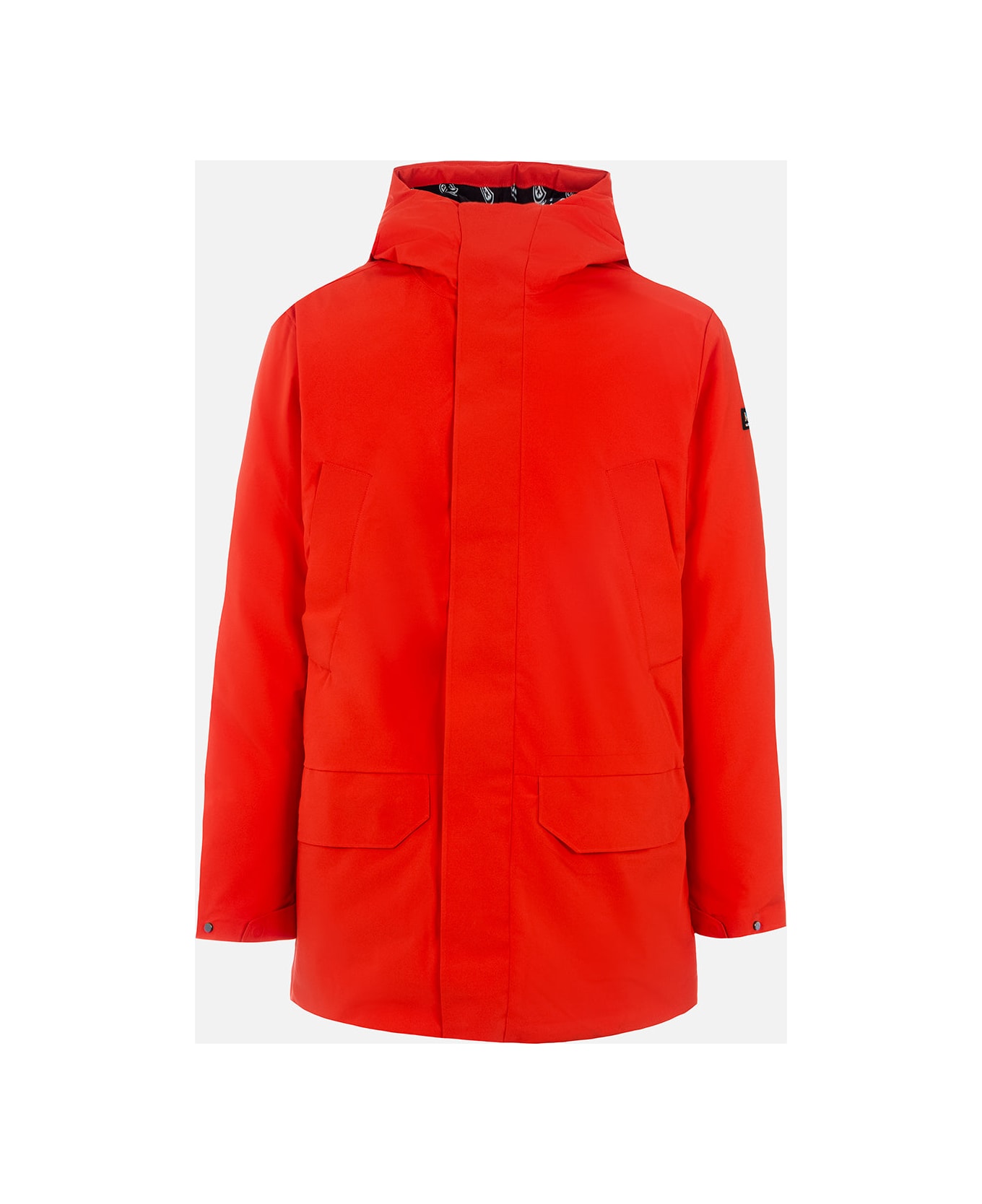MC2 Saint Barth Man Hooded Parka Jacket Voyager With Bandanna Lining - ORANGE