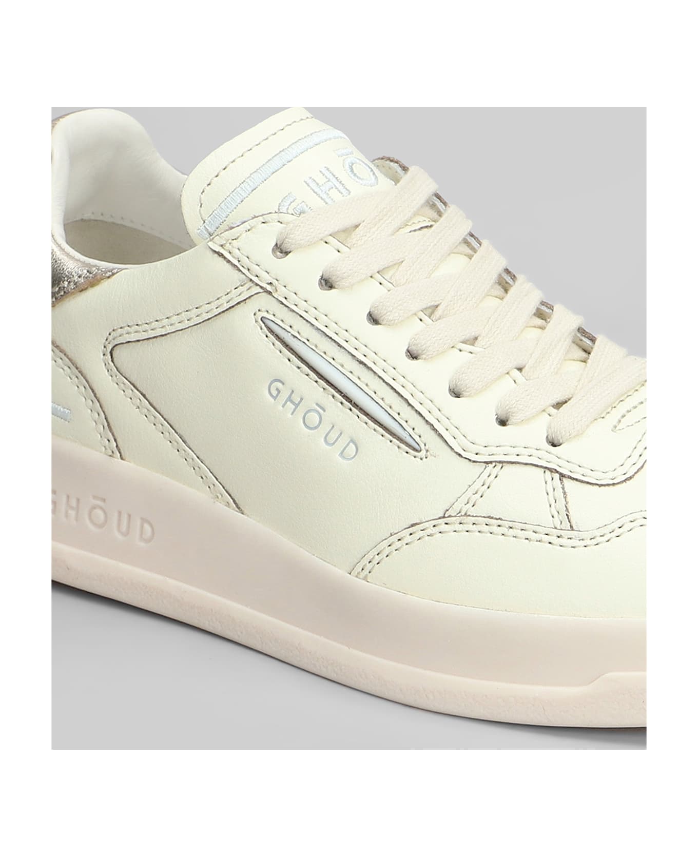 GHOUD Tweener Sneakers In Beige Leather - beige