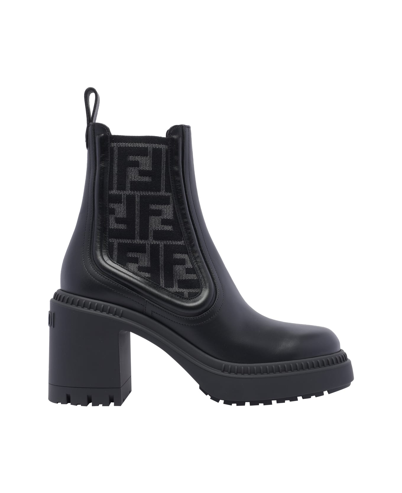 Fendi Domino Pump Booties - Black