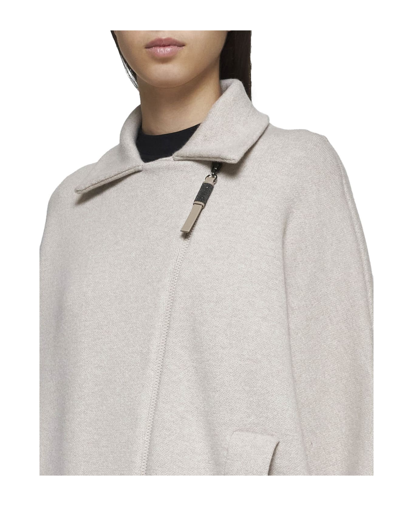 Brunello Cucinelli Cardigan - Feather nebbia