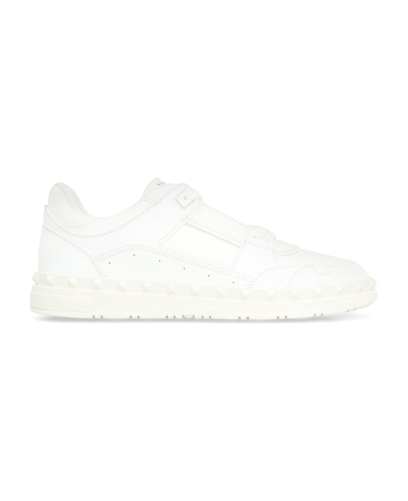 Valentino Garavani Freedots Leather Low-top Sneakers - White