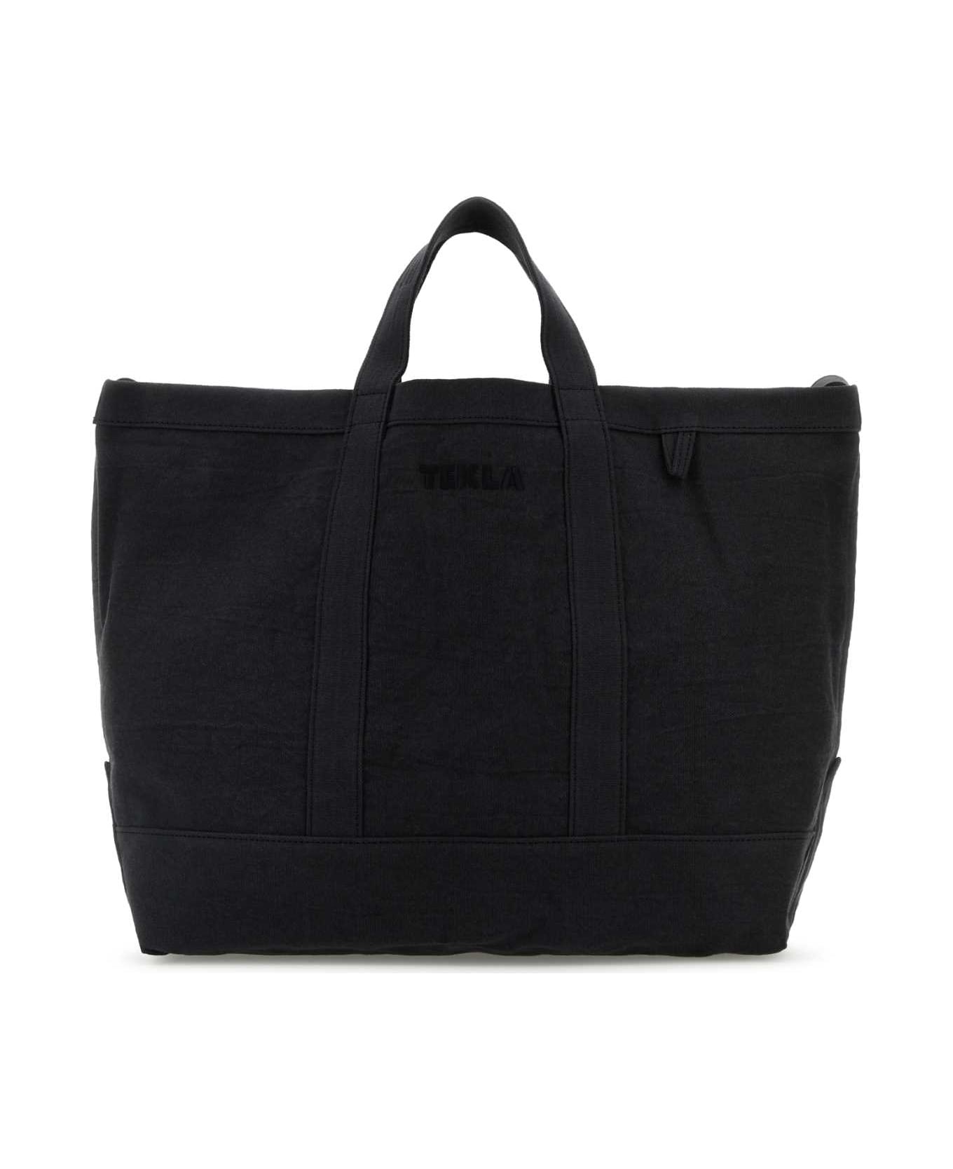 Tekla Slate Canvas Shopping Bag - BLACKSAND