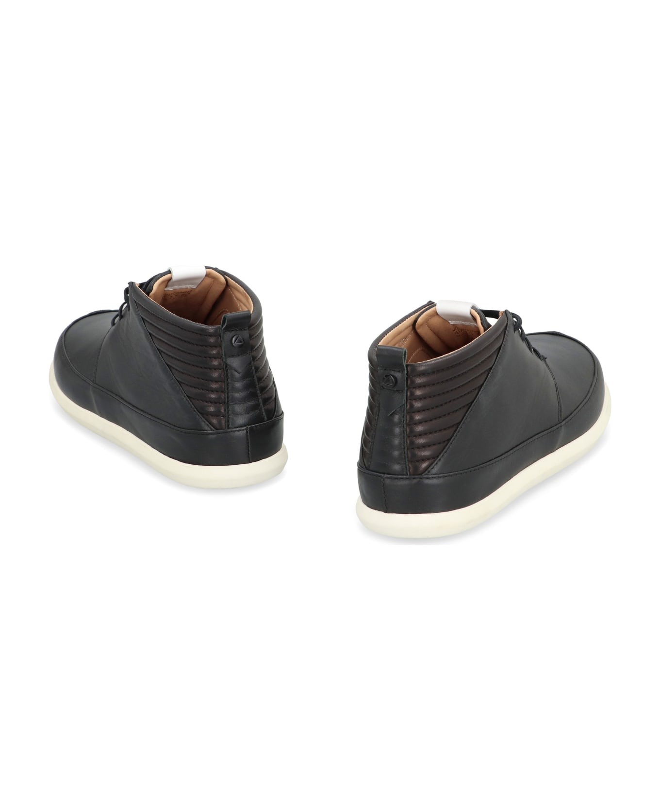 Volta Leather Mid-top Sneakers - black