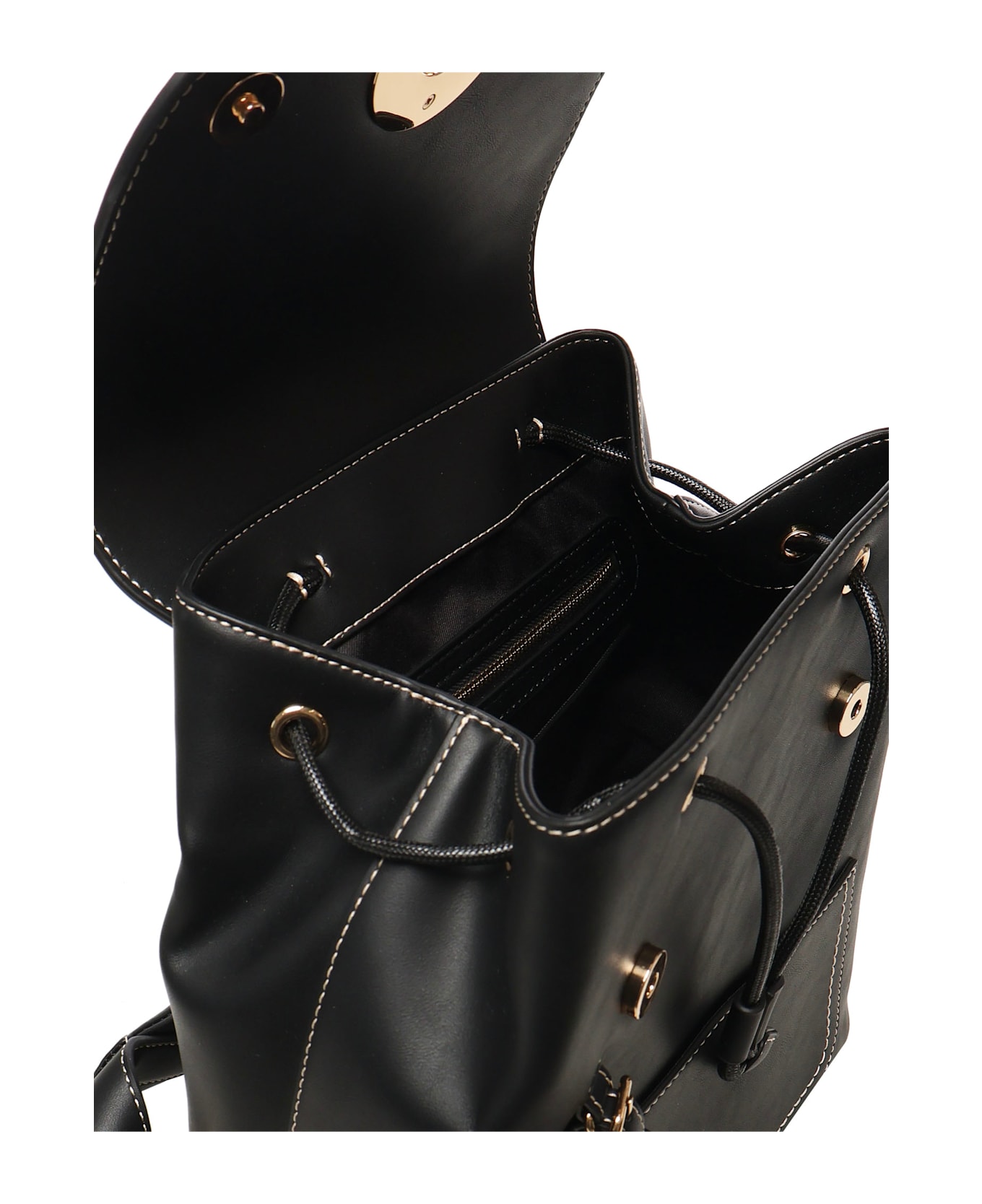 Love Moschino Backpack With Logo - Black