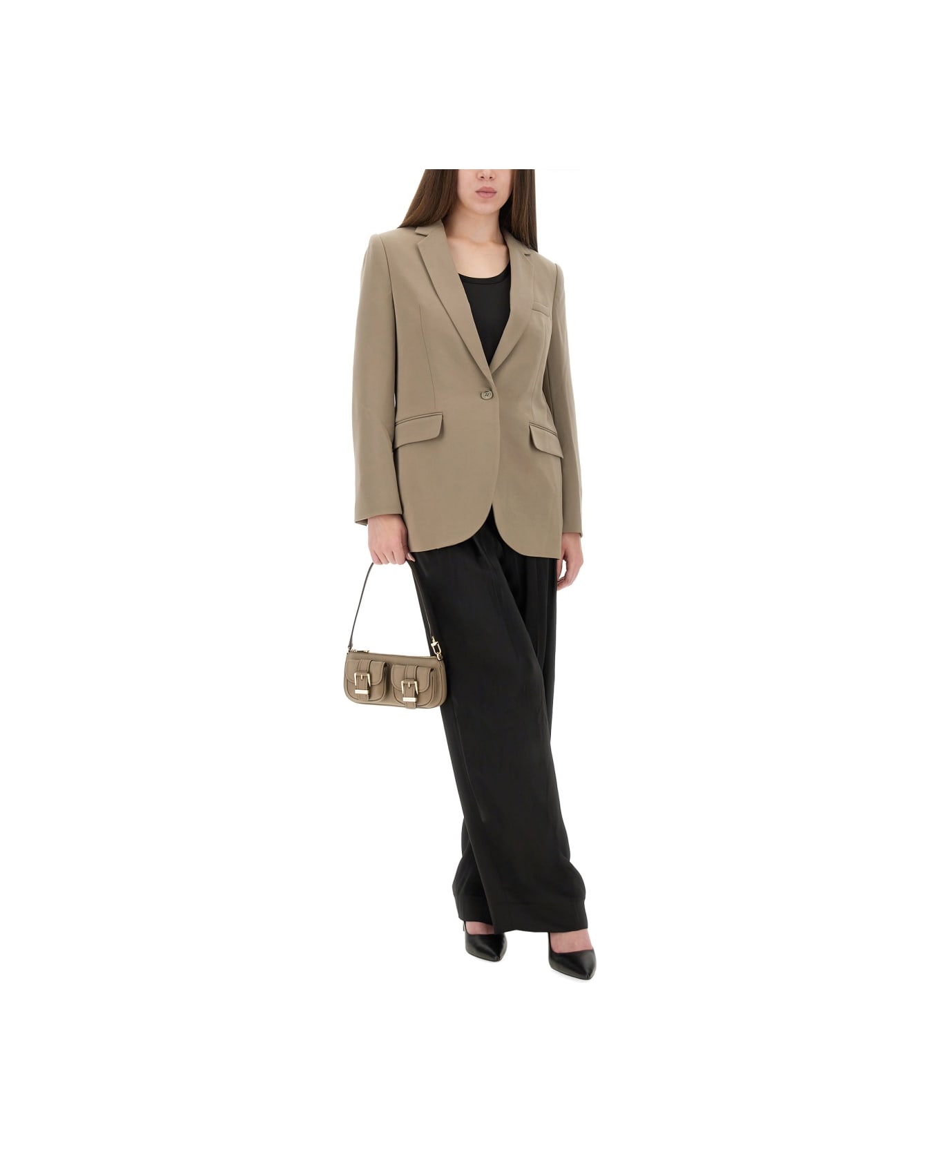 Michael Kors Crepe Blazer - DOVE