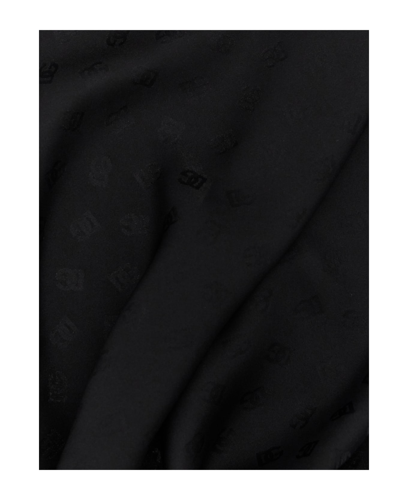 Dolce 
Gabbana Logo Scarf - White/Black