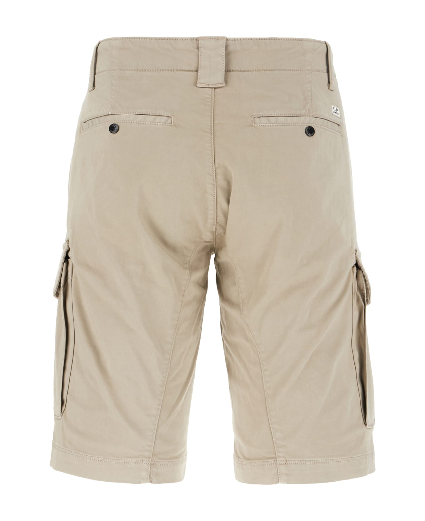 C.P. Company Sand Cotton Stretch Bermuda Shorts - VINTAGE KHAKI