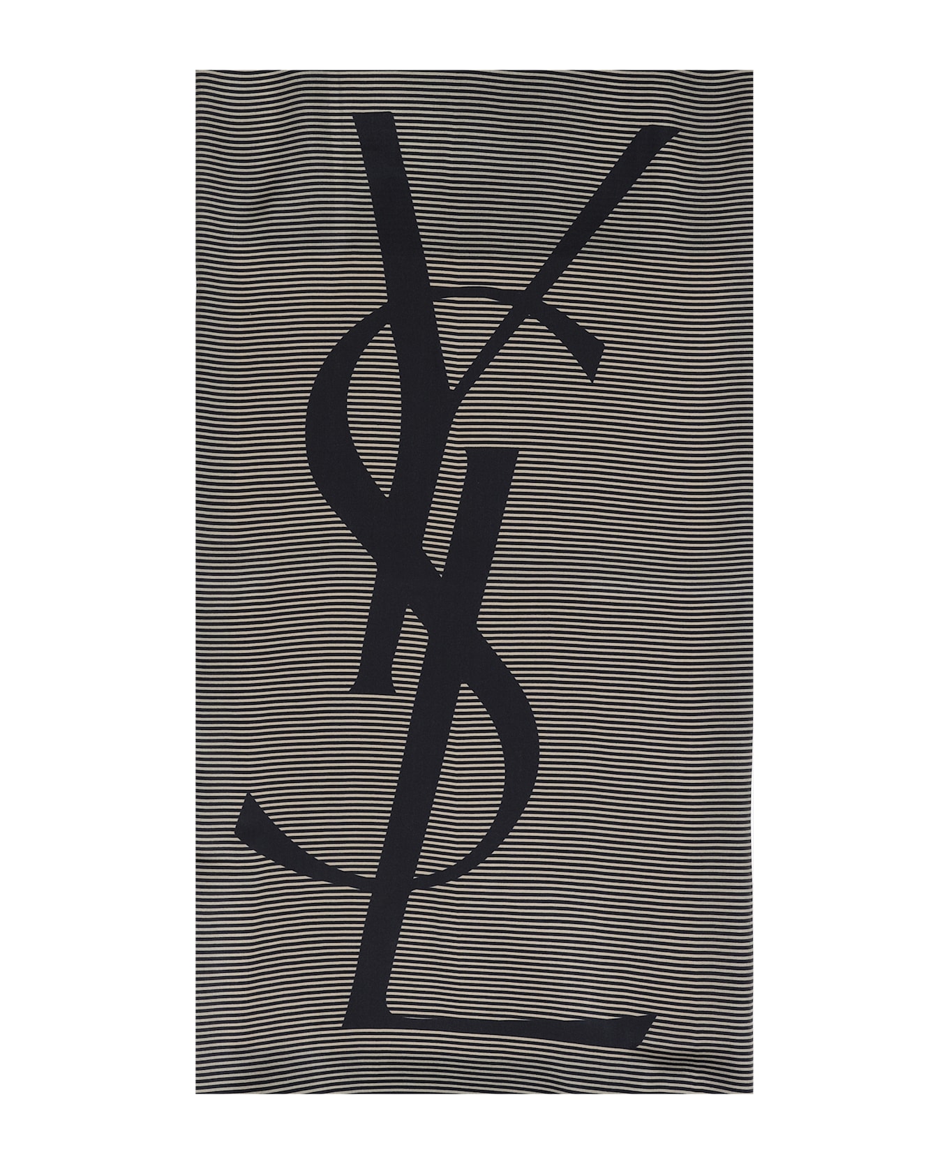 Saint Laurent Scarf - Navy Ivory