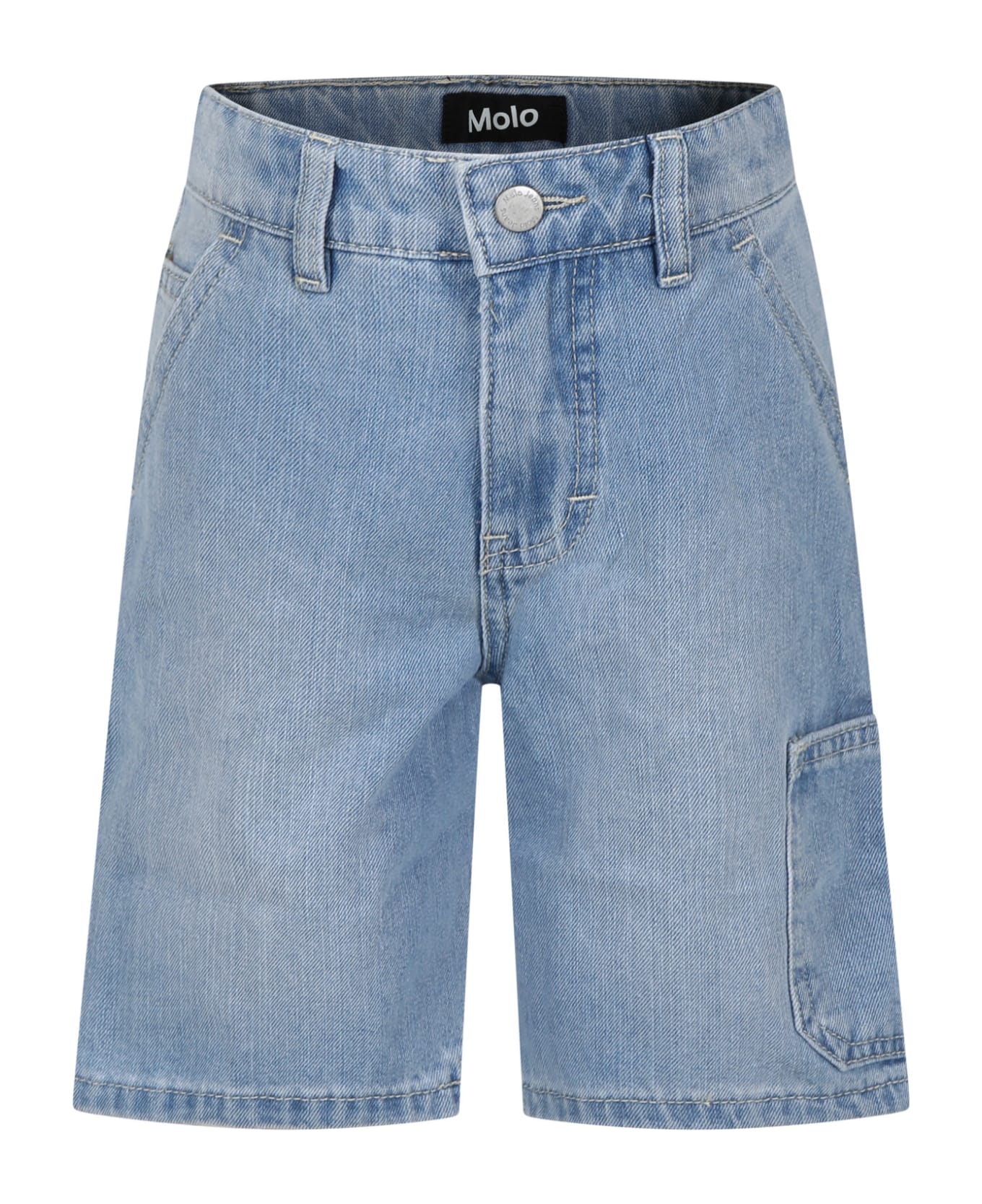Molo Casual Denim Shorts For Kids - Denim