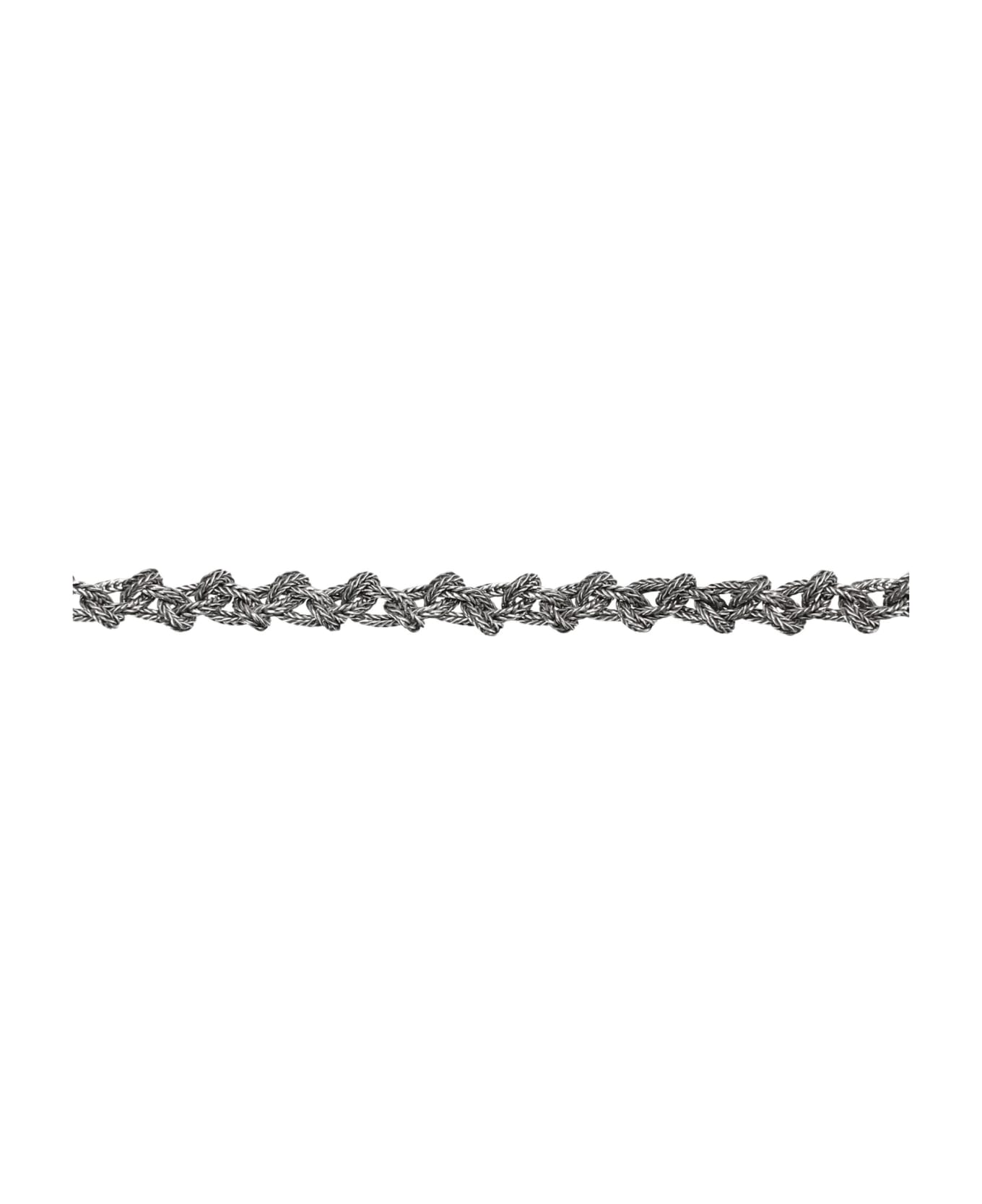 Emanuele Bicocchi Small New Rope Knot Necklace - SILVER