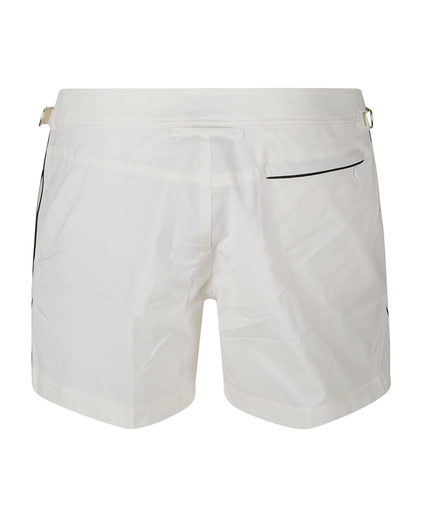 Tom Ford Side Stripe Classic Shorts - White/Black ショートパンツ