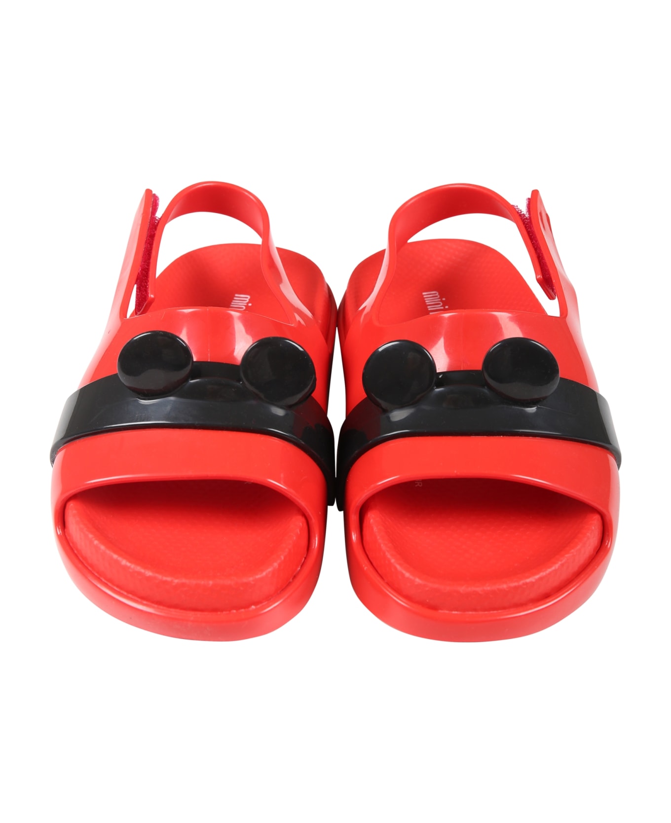 Melissa Red Sandals For Kids With Micki Mouse Ears - Red シューズ