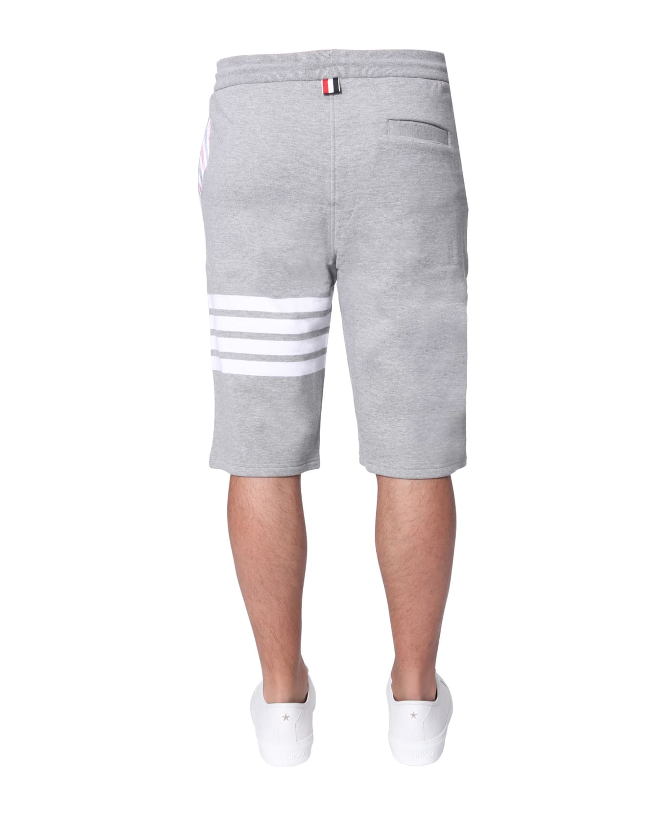 Thom Browne Cotton Bermuda - LIGHT GREY