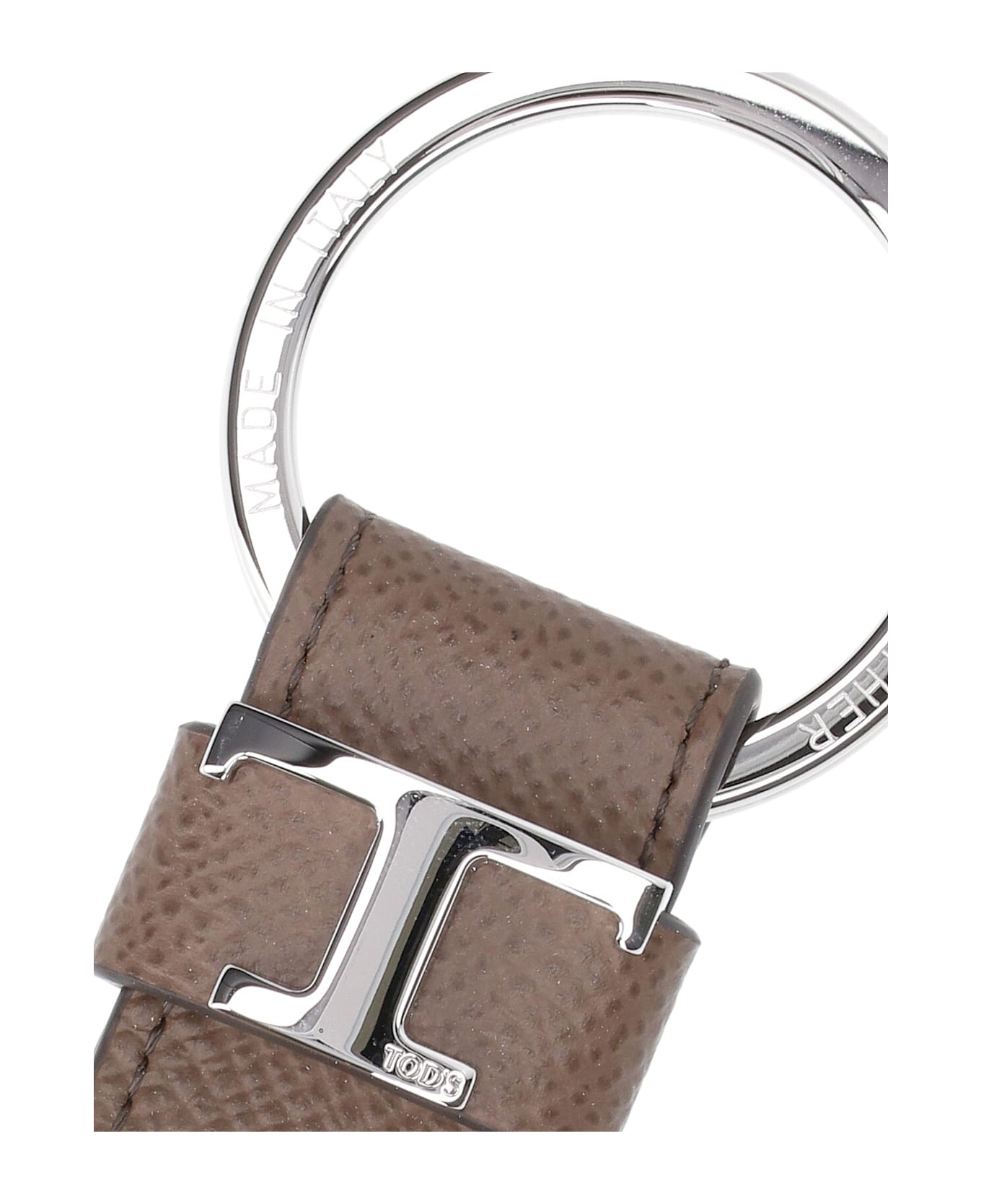 Tod
s Logo Keyring - Taupe