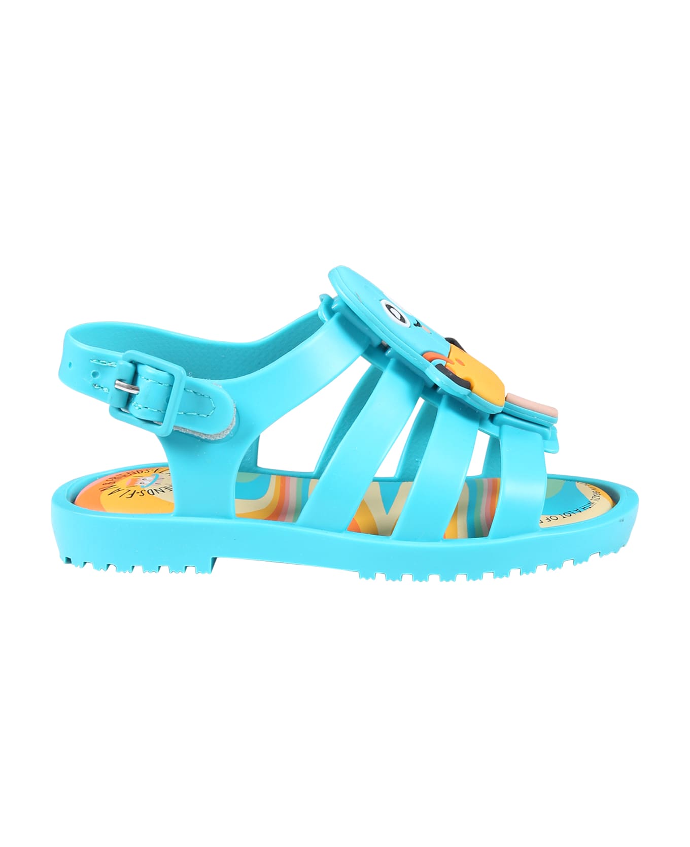 Melissa Light Blue Sandals For Kids With Cactus And Popsicle - Light Blue シューズ