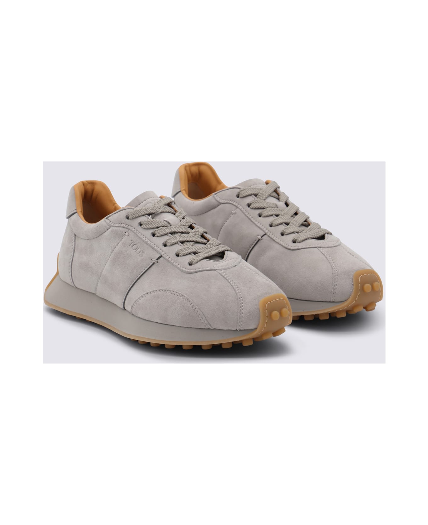 Tod
s Light Grey Leather Sneakers - ALTRAVERSIONE
