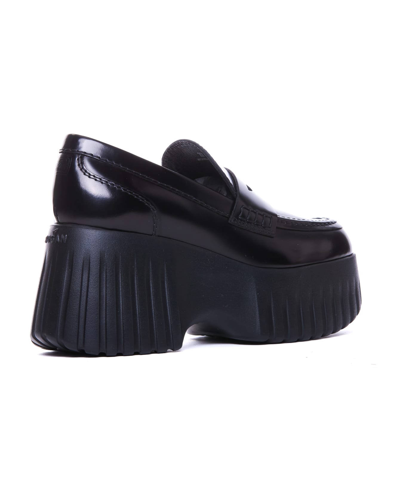 Hogan H-stripes Loafers - Black