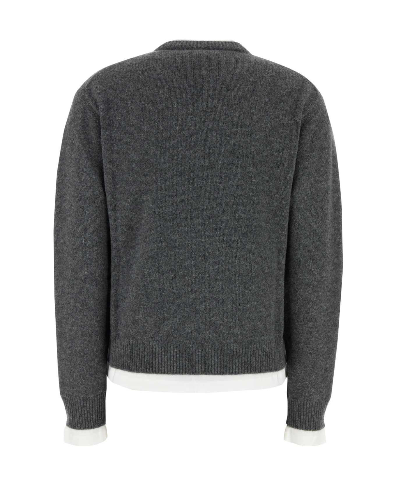 Miu Miu Dark Grey Cashmere Sweater - ARDESIA