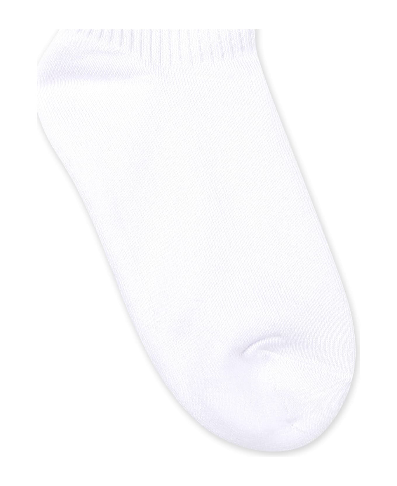 Marni White Socks For Kids With Logo - White