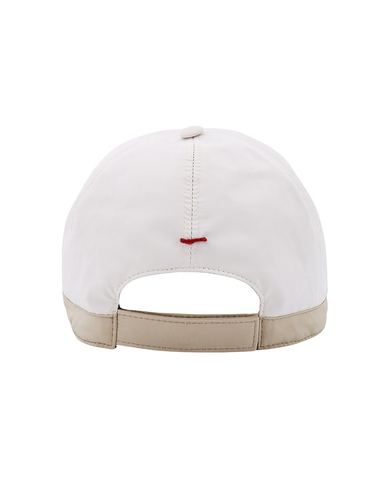 Brunello Cucinelli Logo Embroidered Baseball Cap - White 帽子