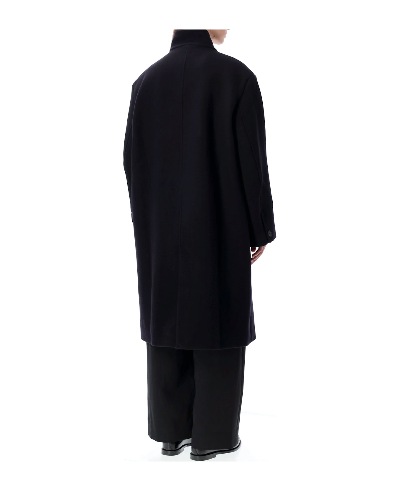Studio Nicholson Morro Double Wool And Cashmere Coat - DARK NAVY