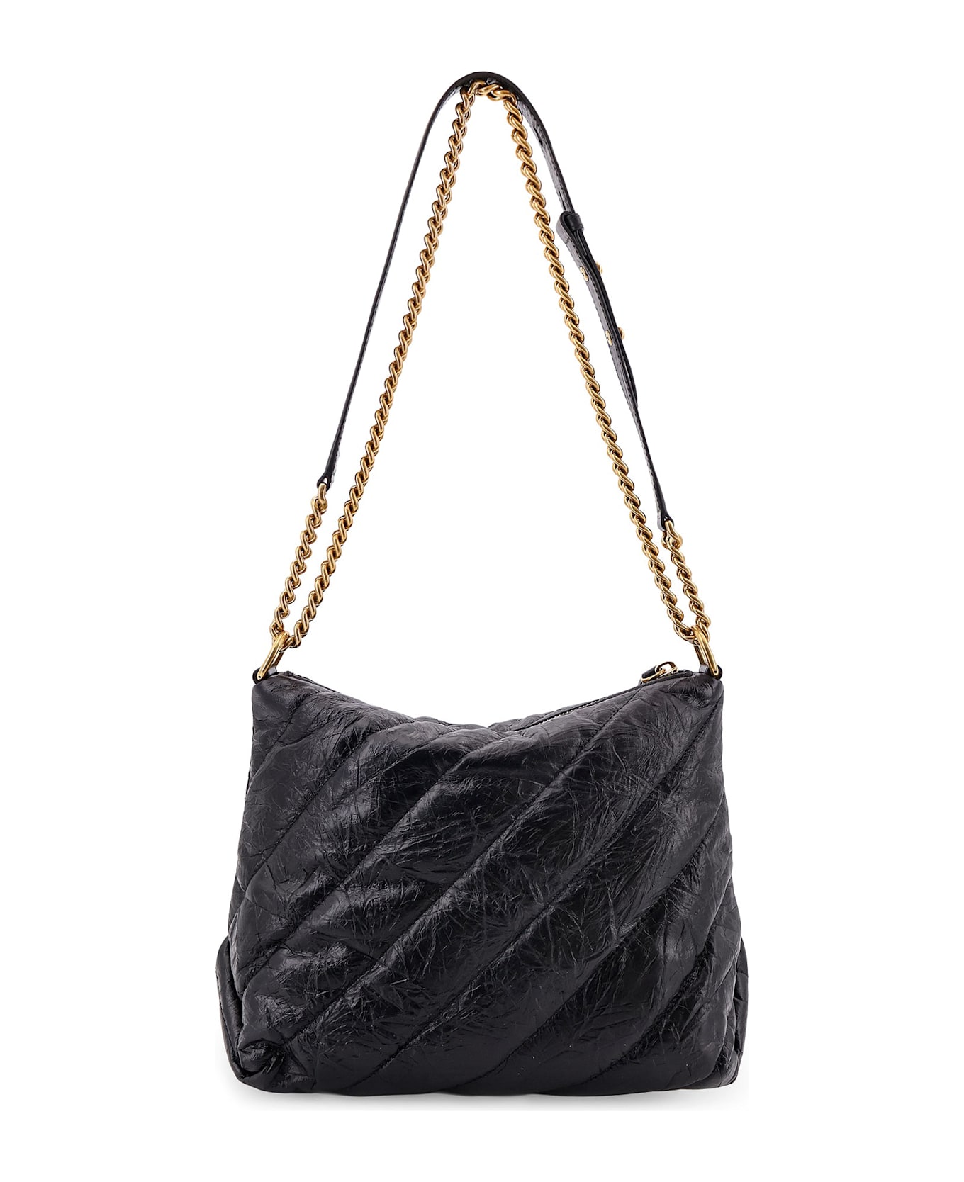 Balenciaga Crush Shoulder Bag - Black