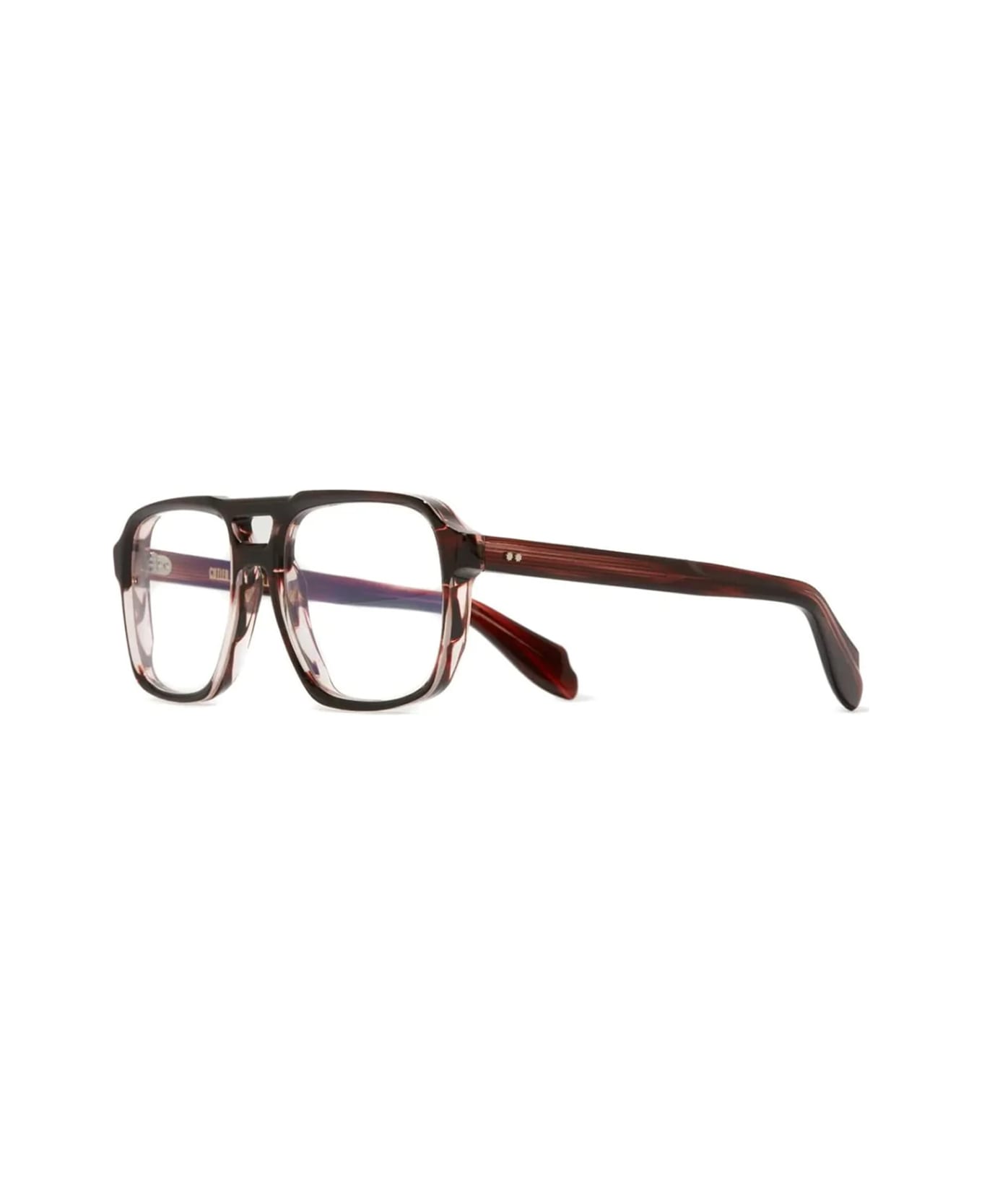 Cutler and Gross 1394 14 Striped Brown Havana Glasses - Havana