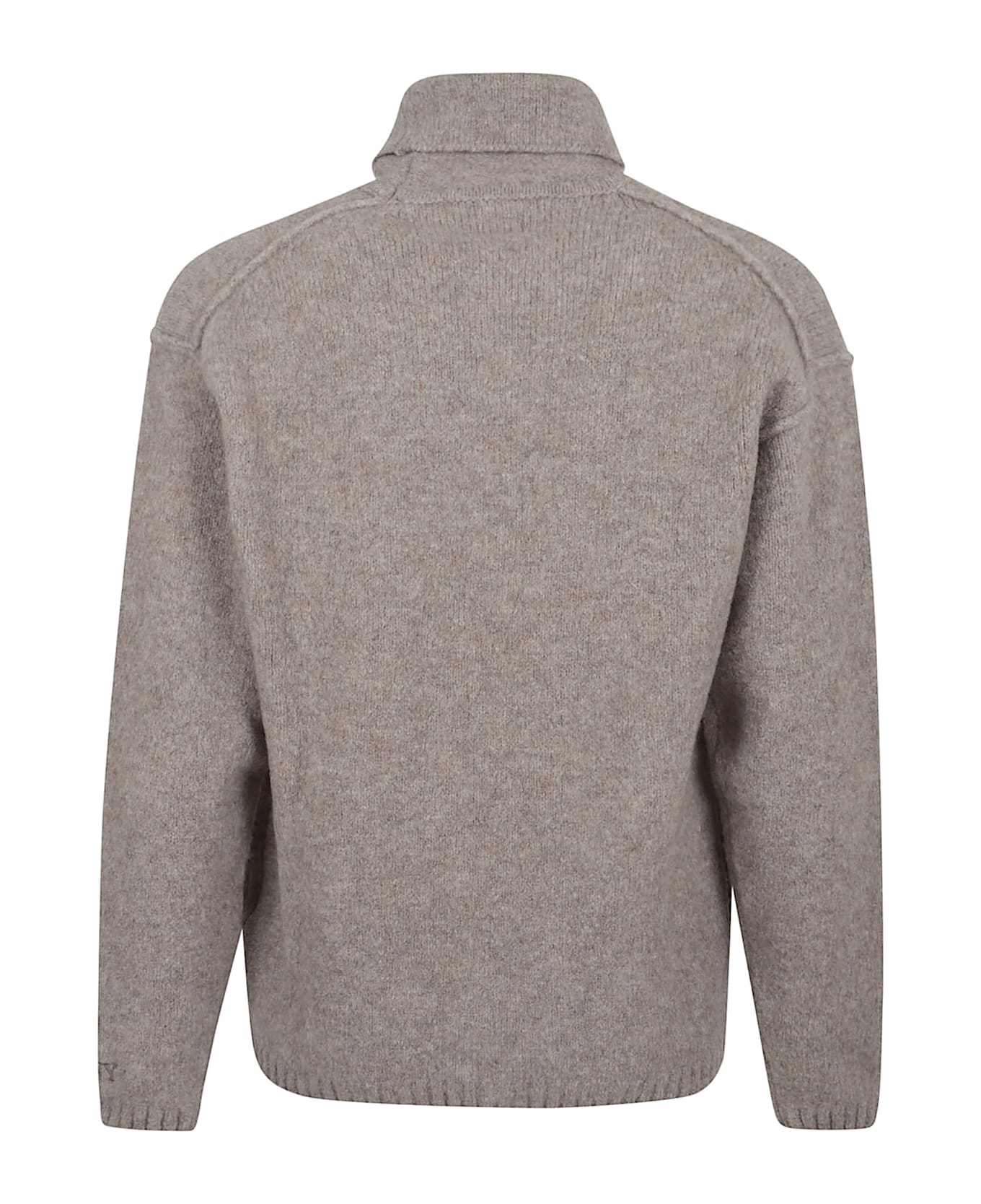 C.P. Company Knitwear Turtle Neck In Merino Extrafine - Vintage Khaki