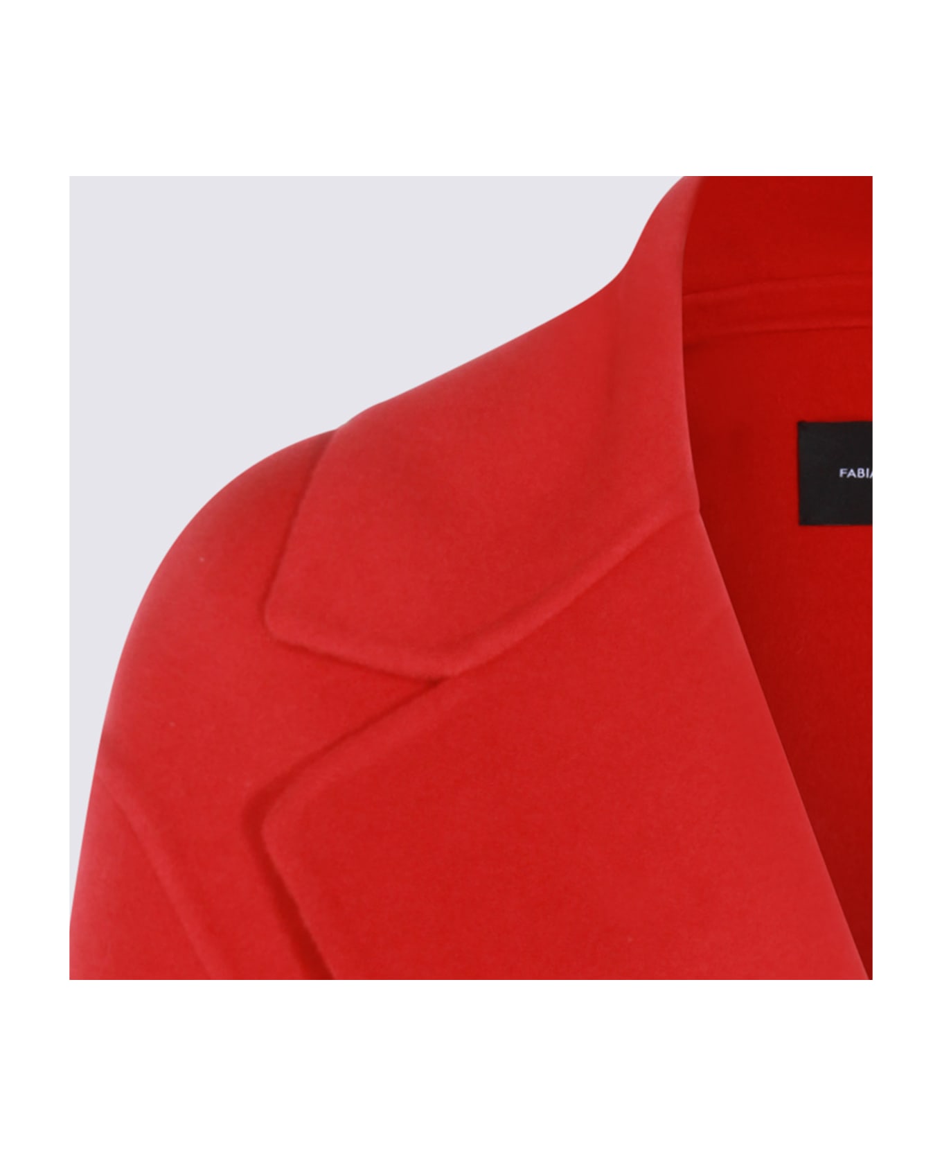 Fabiana Filippi Red Wool Coat - Red