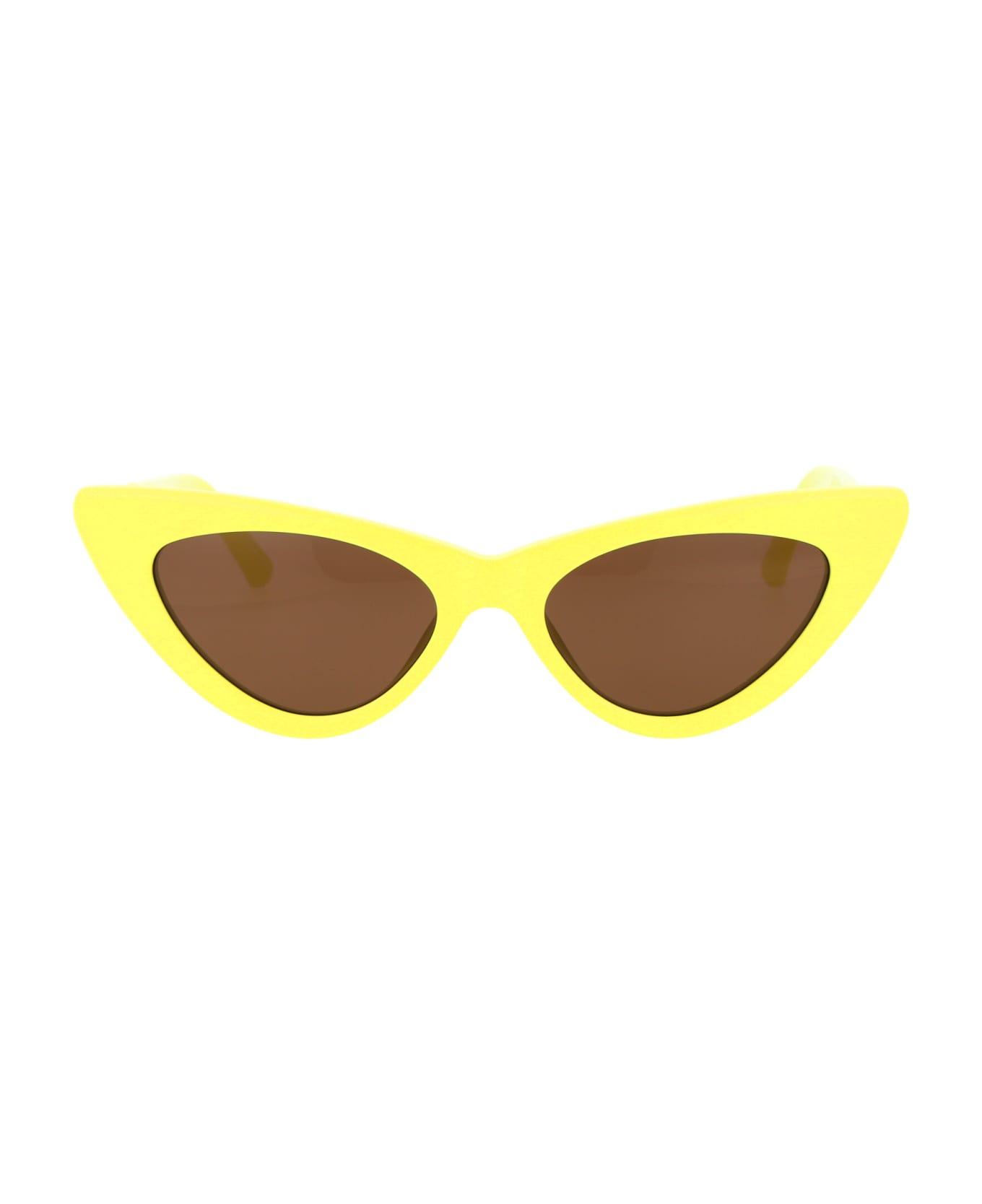 The Attico Dora Sunglasses - LEMON/YELLOWGOLD/BROWN サングラス