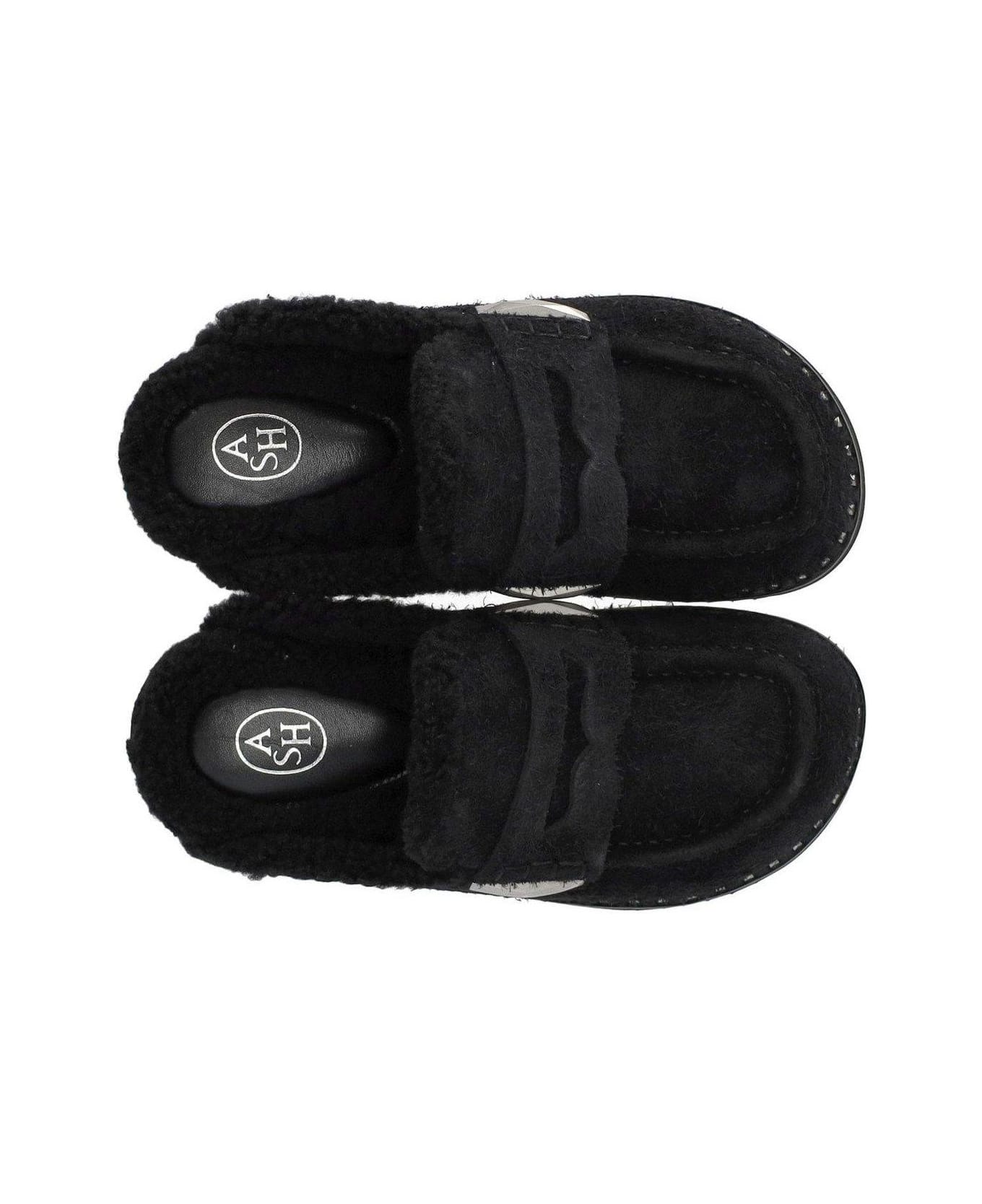 Ash Genda Textured Slippers - Black