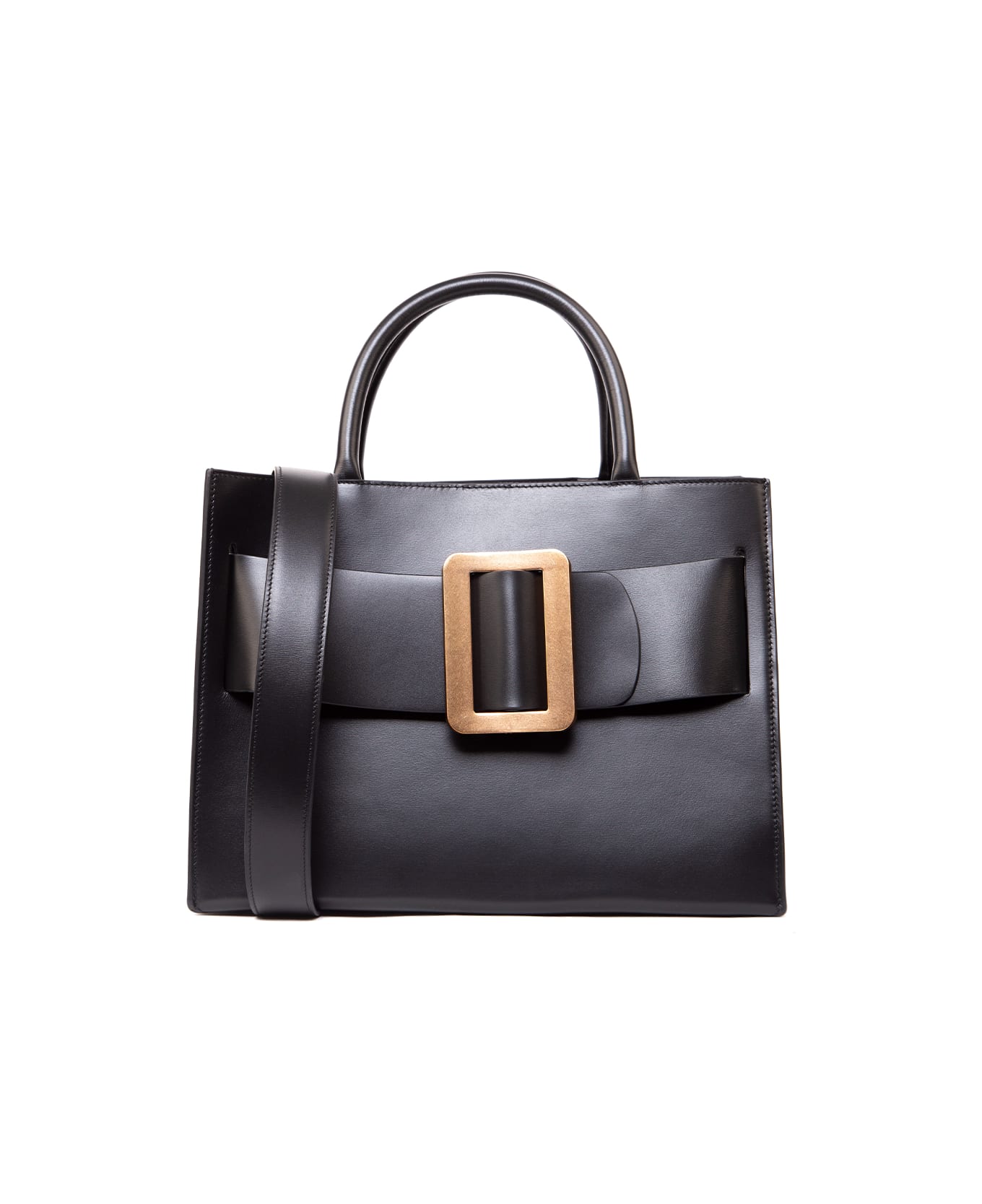 BOYY Bobby 32 Black Smooth Leather Handbag - Black