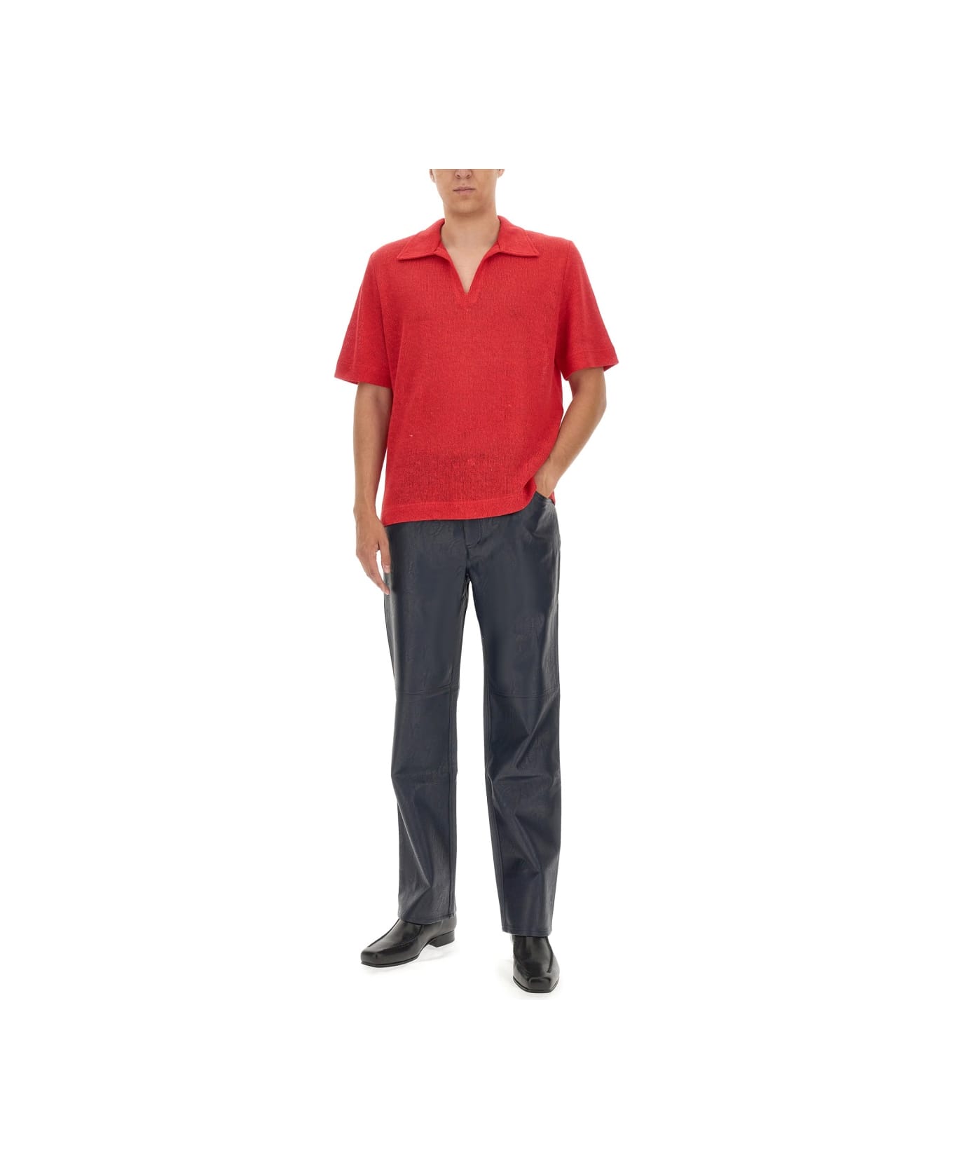 Séfr V-neck T-shirt - RED