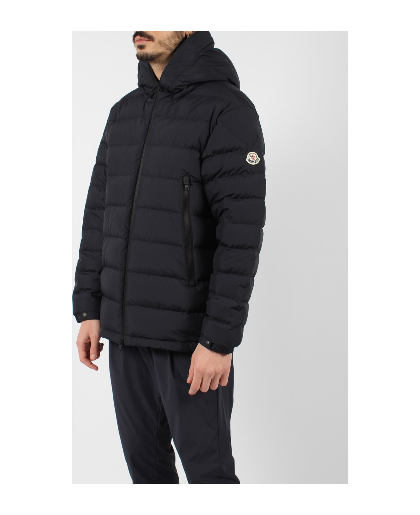 Moncler 'alcione' Long Quilted Vest - Blue ダウンジャケット