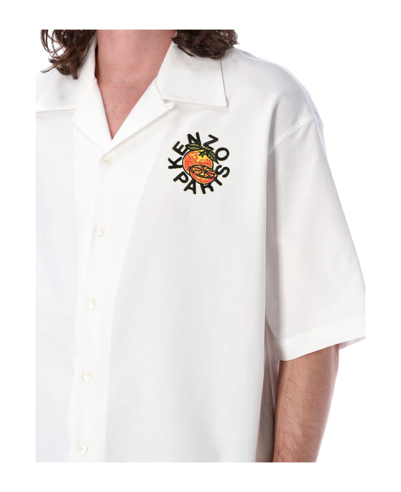 Kenzo Orange Ss Shirt - WHITE