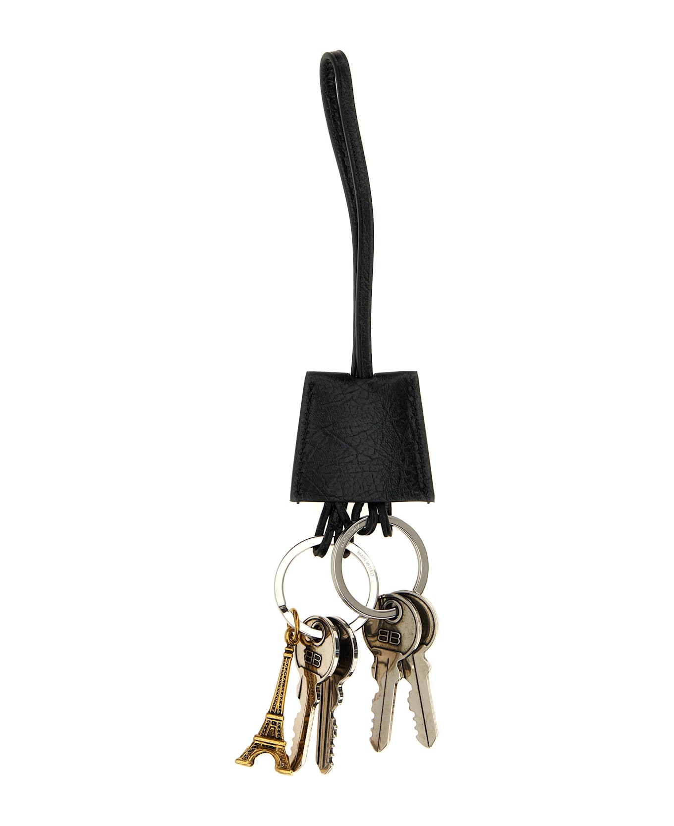 Balenciaga 
le City Charm Eiffel
 Keyring - BLACK