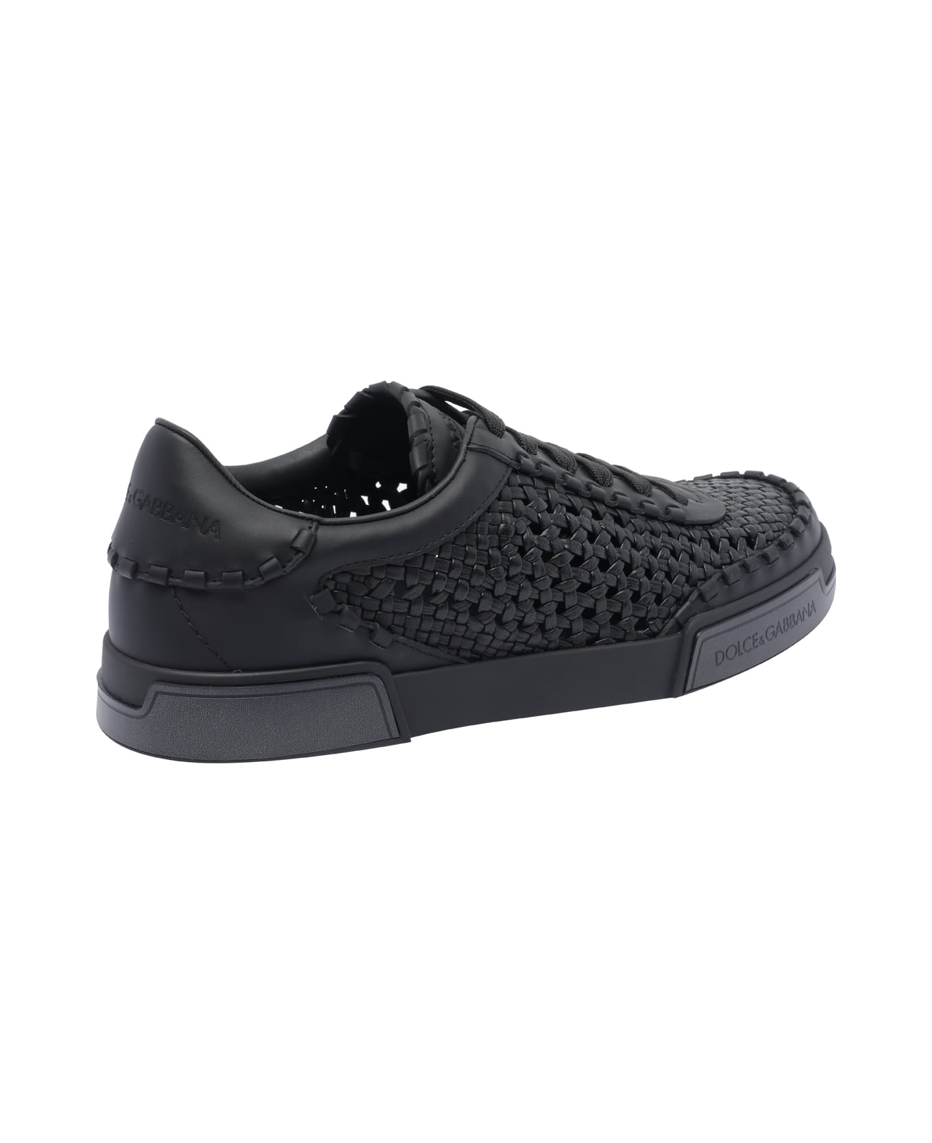 Dolce & Gabbana Portofino Yacht Sneakers - Black